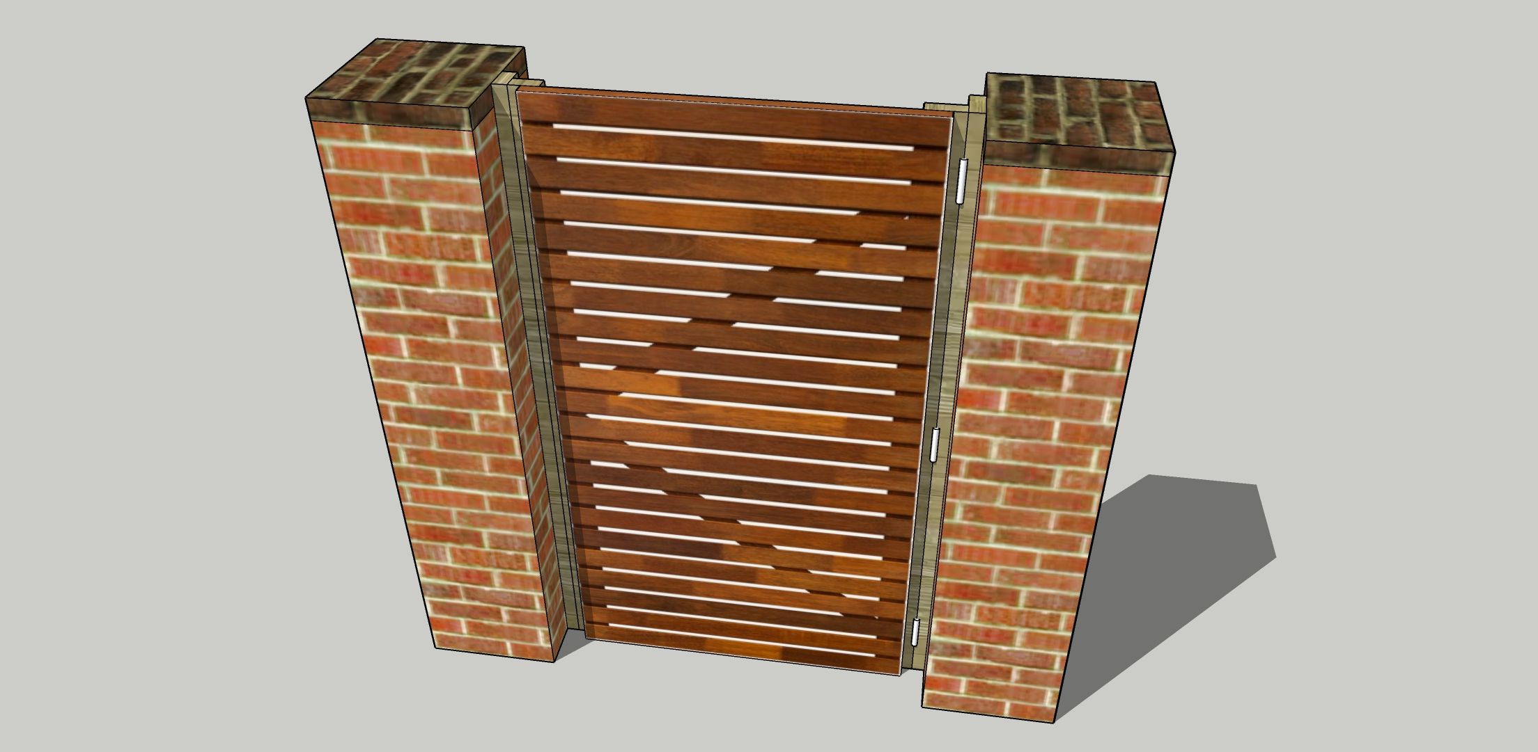 How to install a gate onto brickwork? Bunnings community