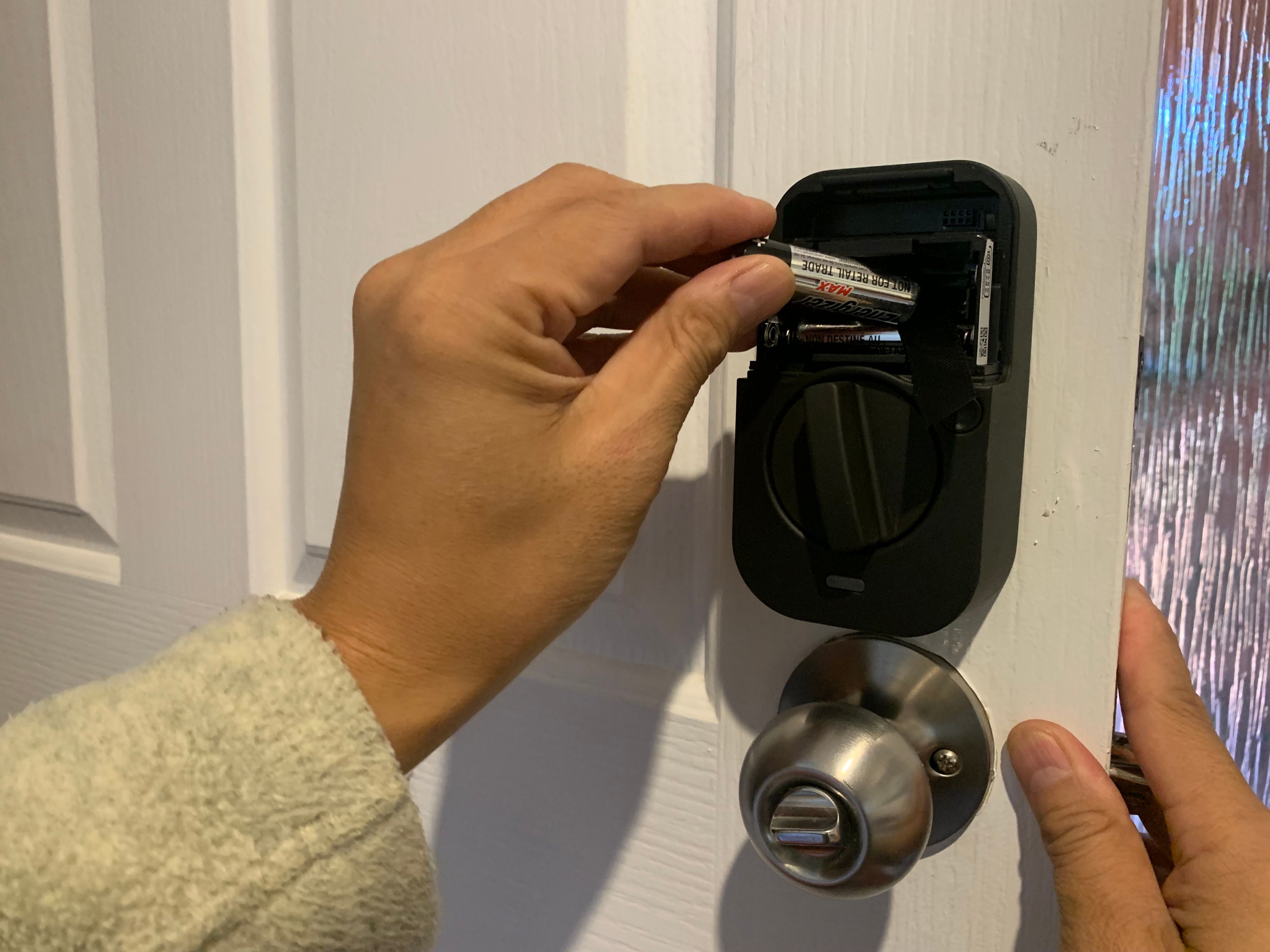 Smart front door lock installation Bunnings community