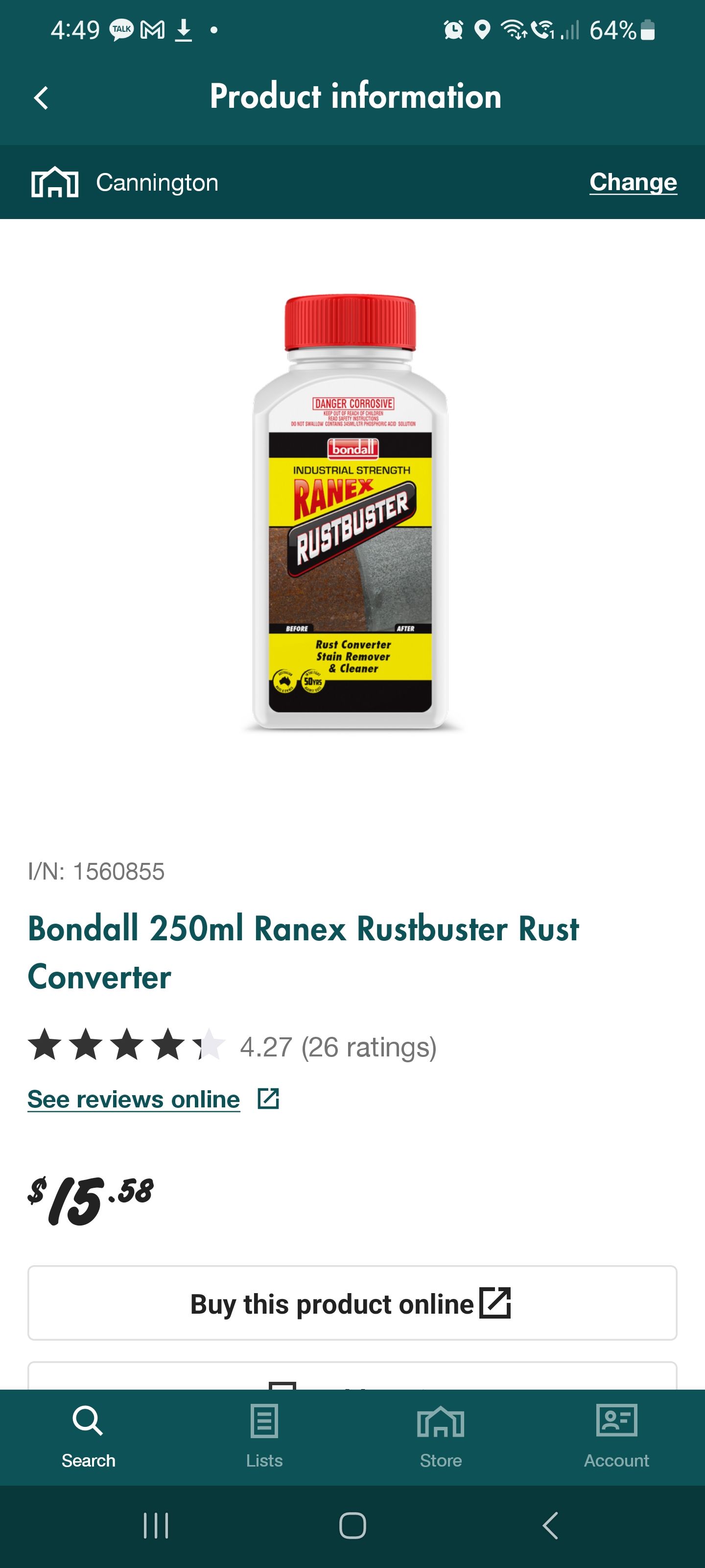 How to remove rust stains from floor til... Bunnings community