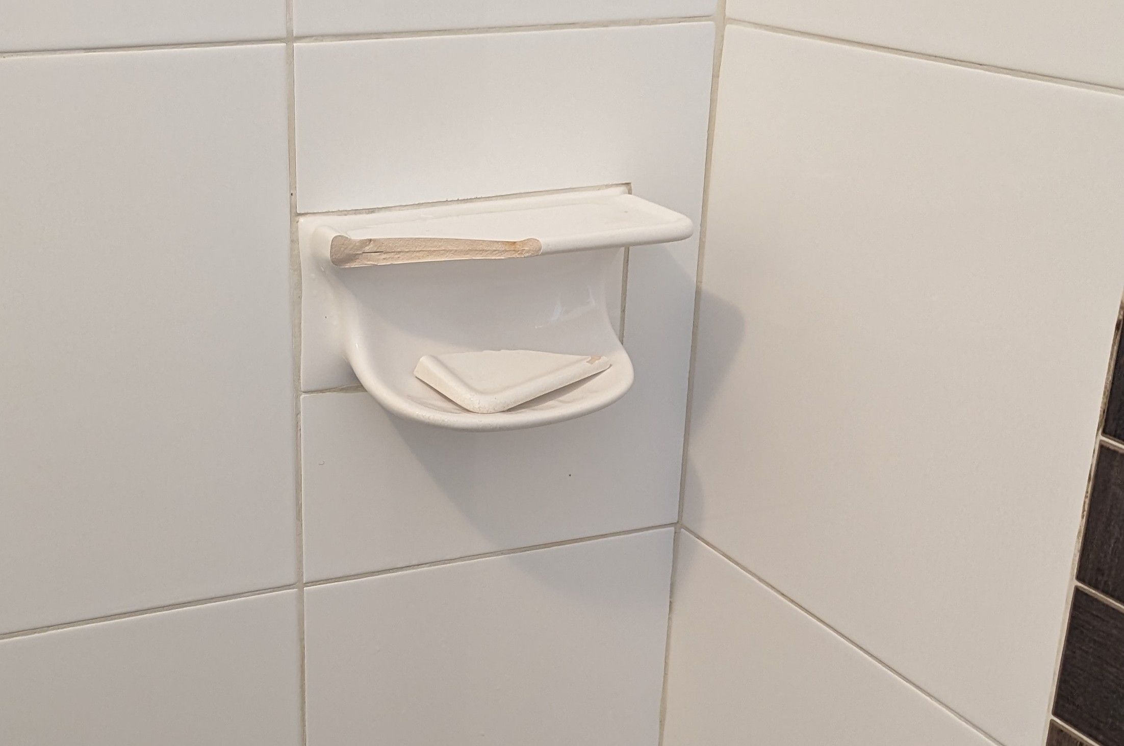 Solved How to repair a shower soap dish? Bunnings community