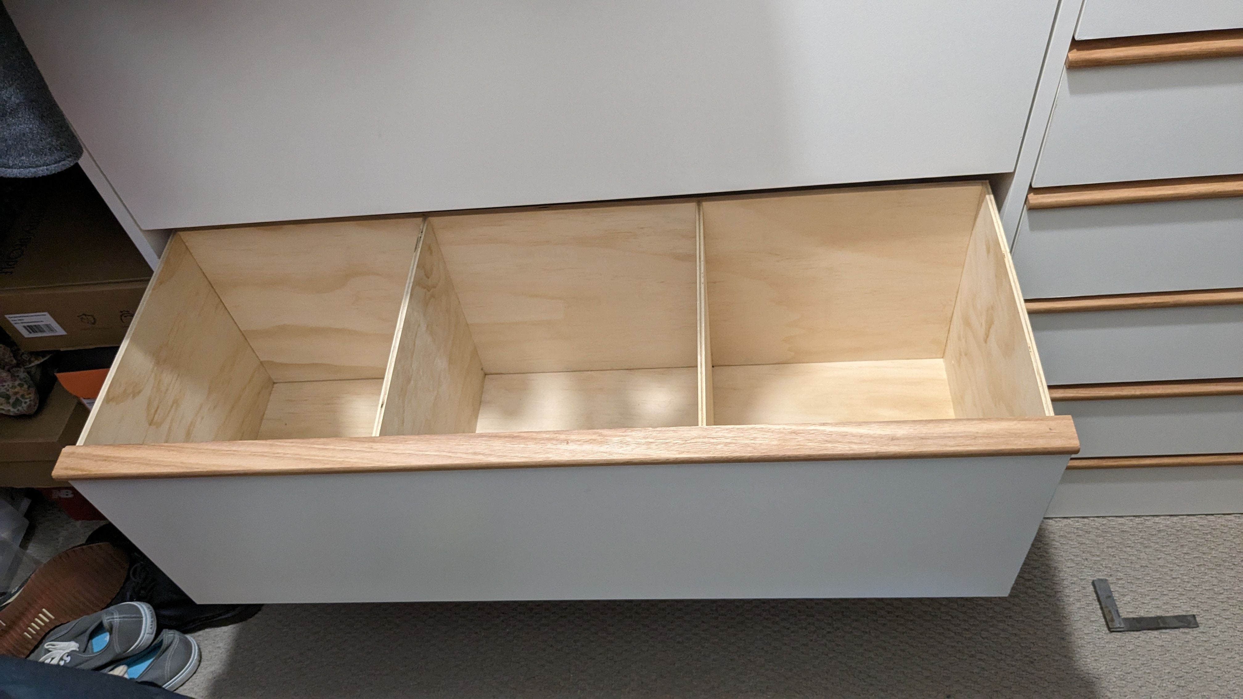 D.I.Y. builtin wardrobe drawers Bunnings community