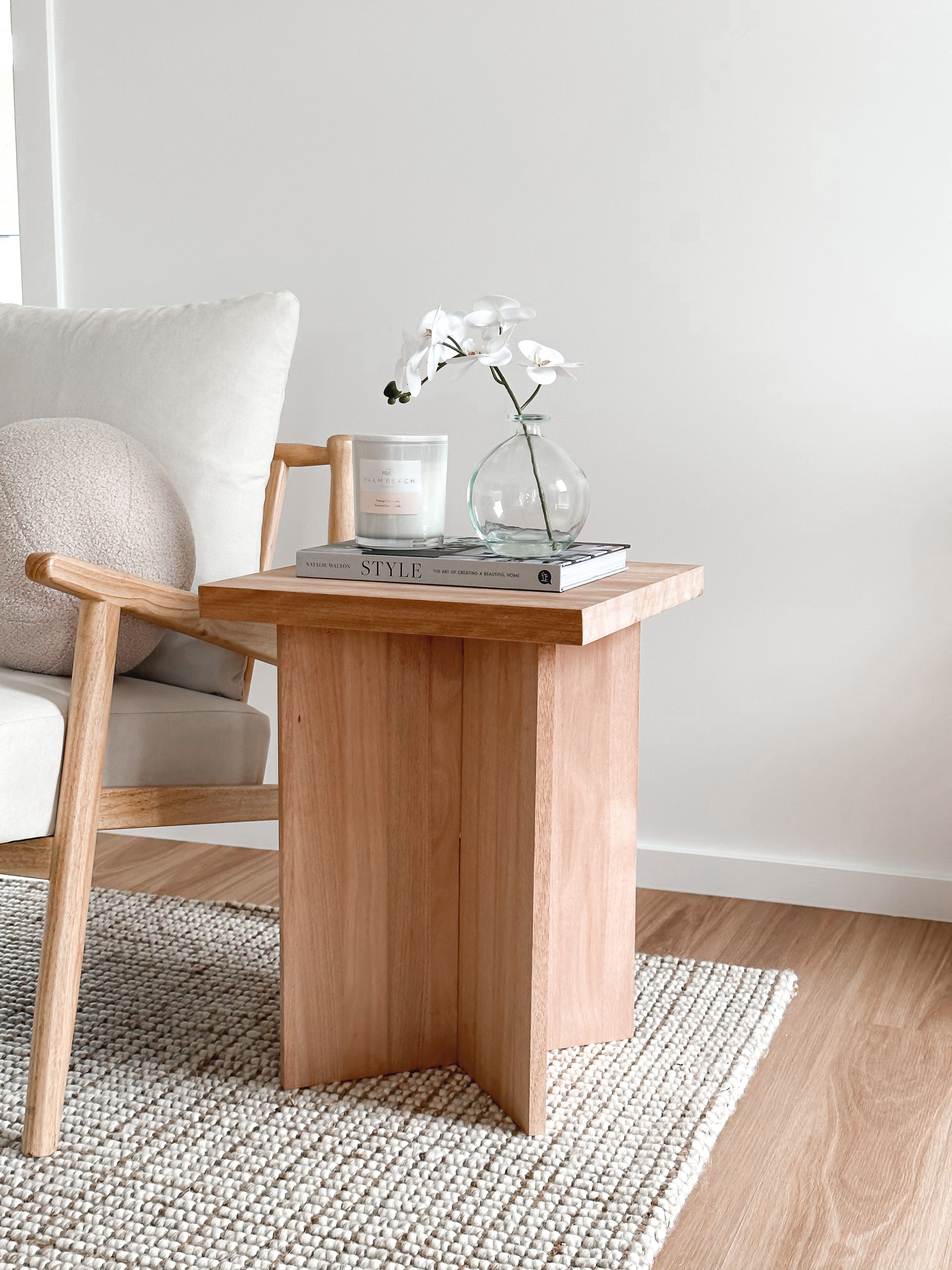 DIY timber side table Bunnings community