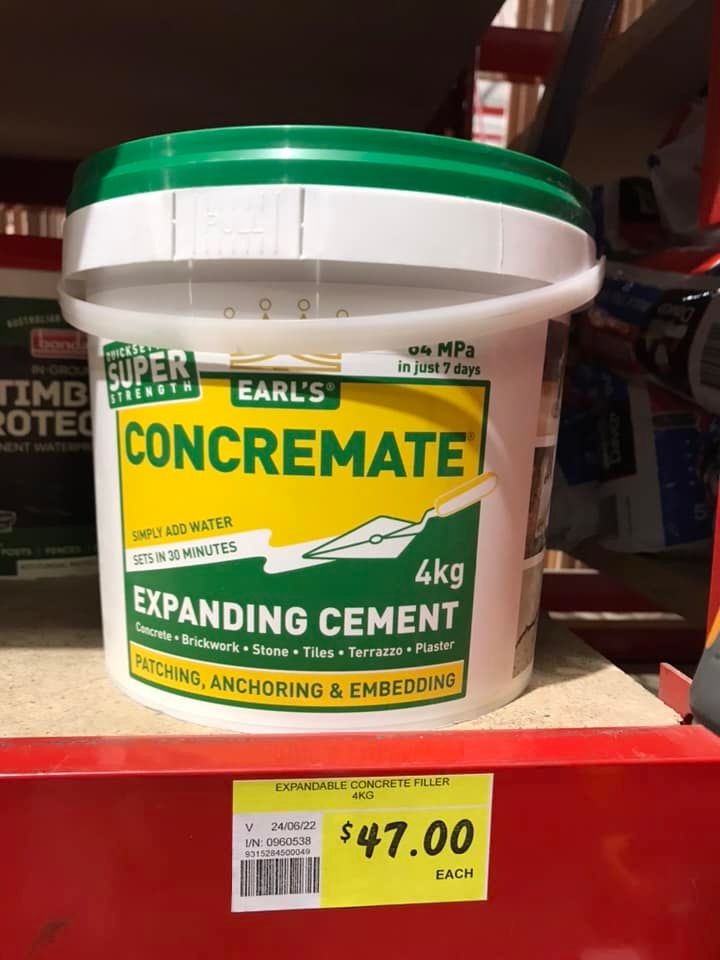 Concrete patio repair Bunnings community