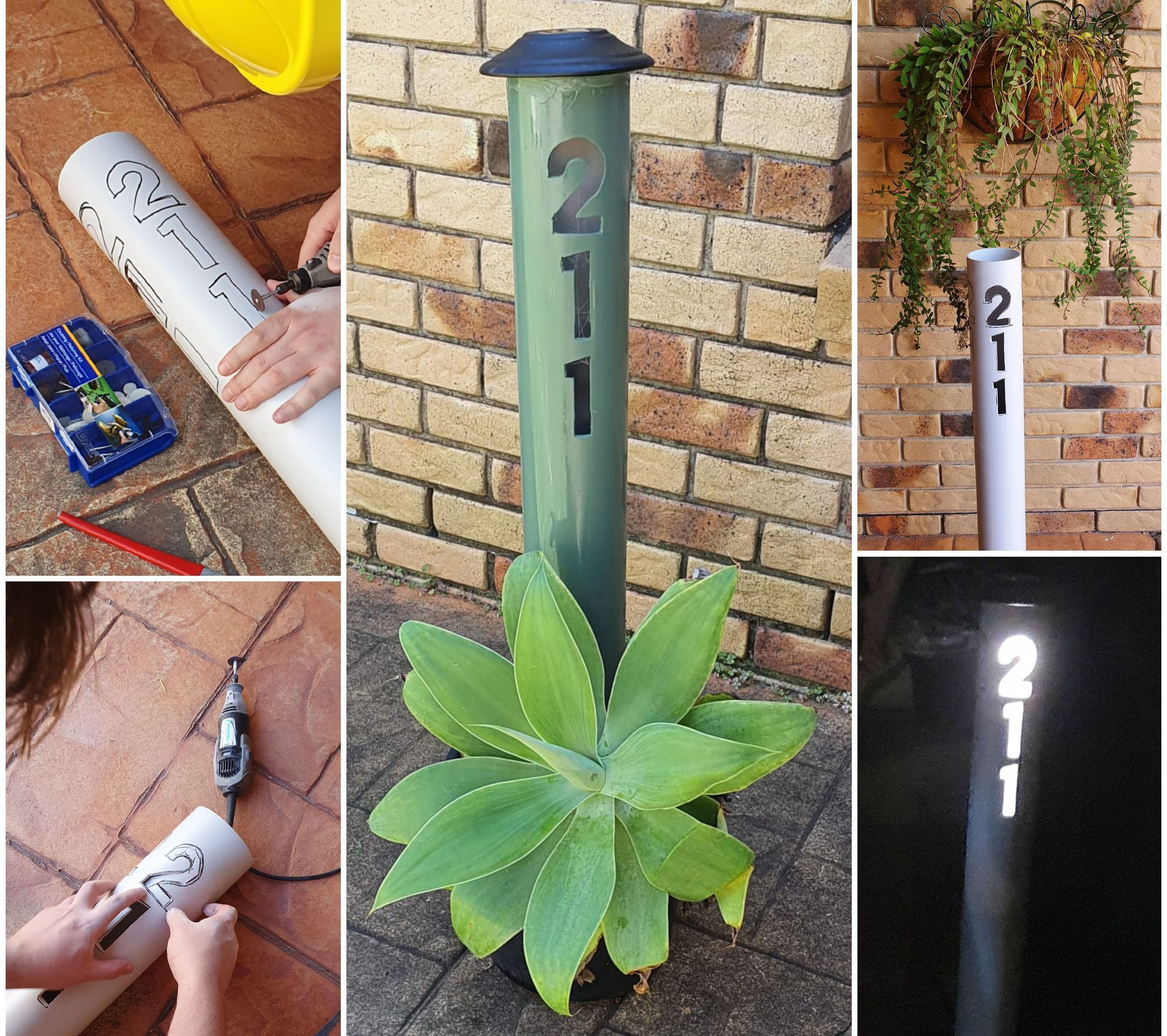 D.I.Y. house number sign Bunnings community