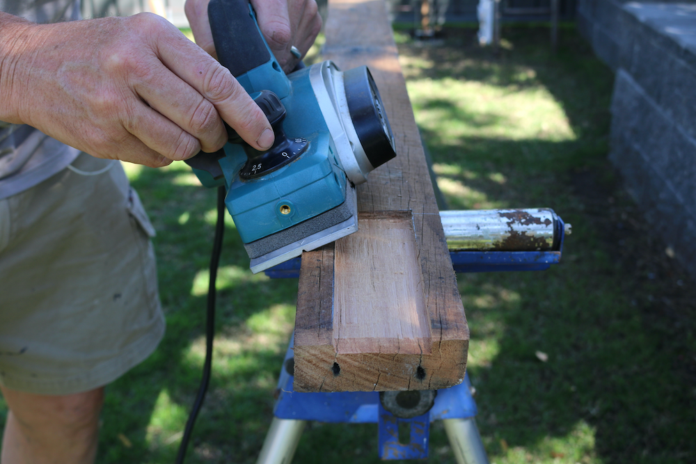 Recycled hardwood and trellis fence with... Bunnings community