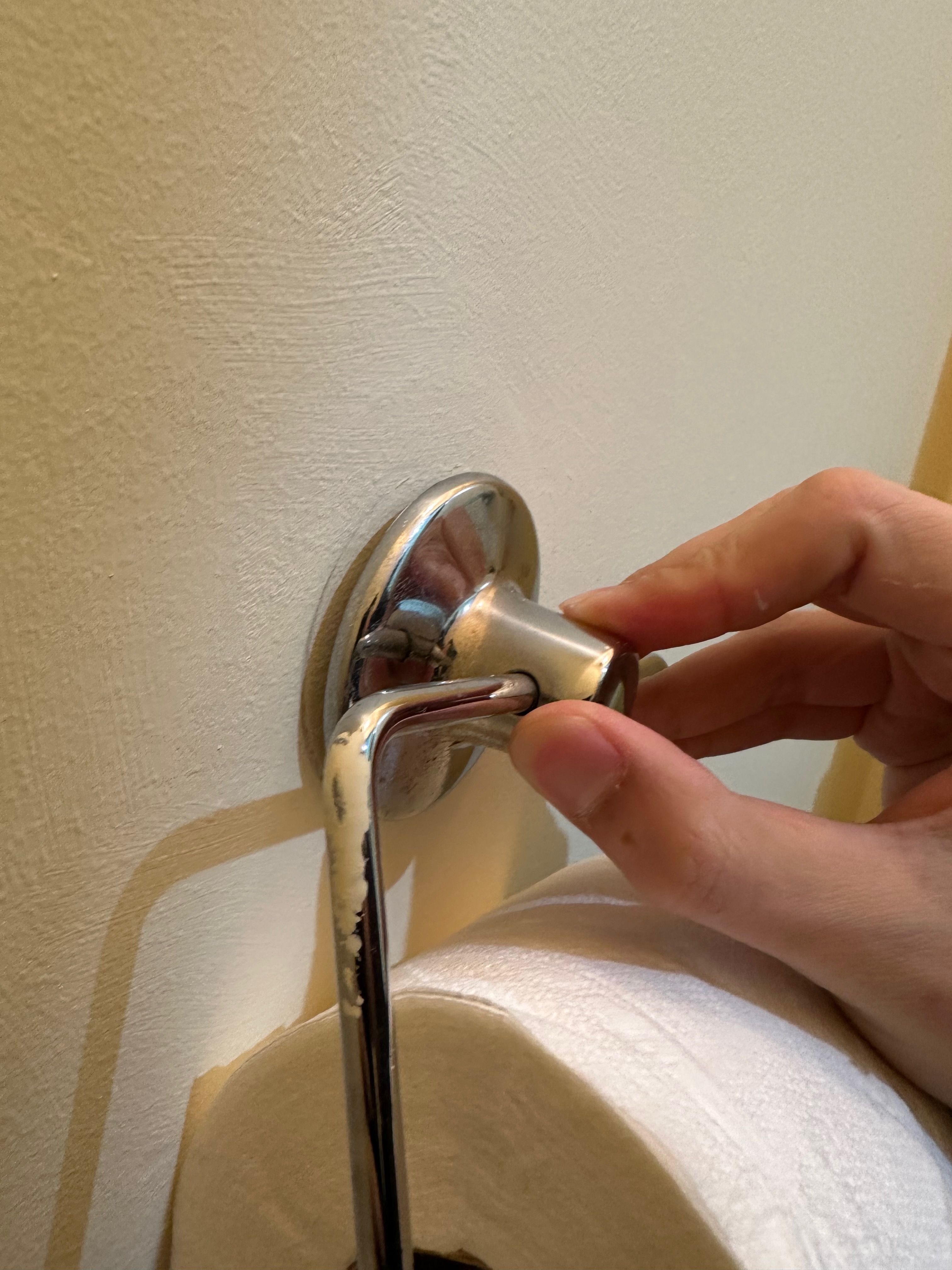 How to remove this toilet paper roll hol... Bunnings community