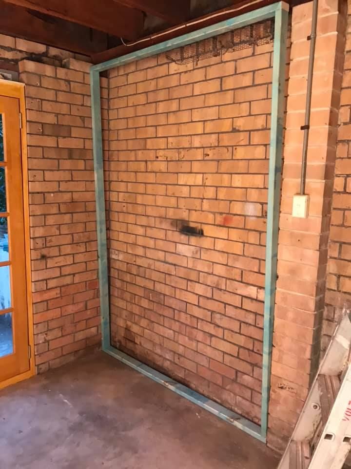 Garage lining for stud walls stage 1 Bunnings community