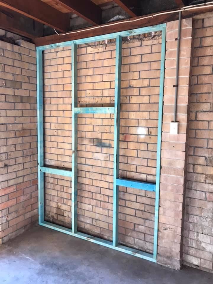 Garage lining for stud walls stage 1 Bunnings community
