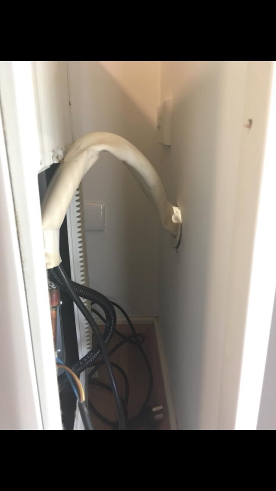 Connected to interior wall