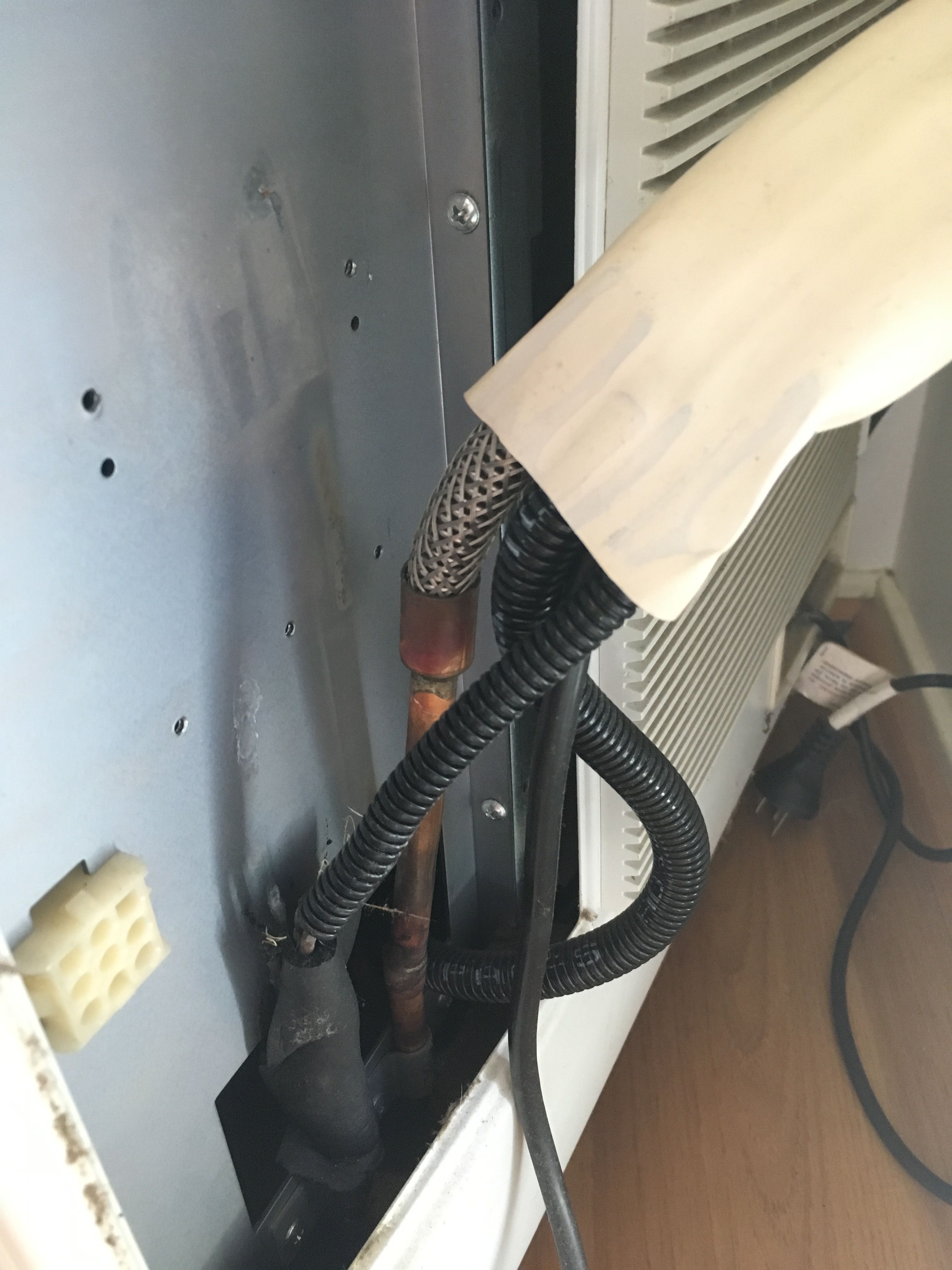 Removal of wall mounted air con Bunnings community