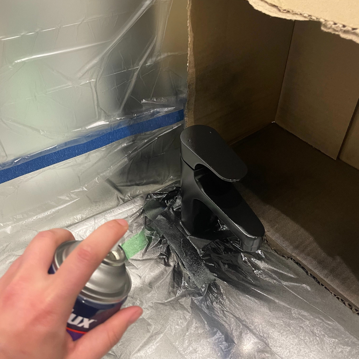 How to spray paint a tap Bunnings community