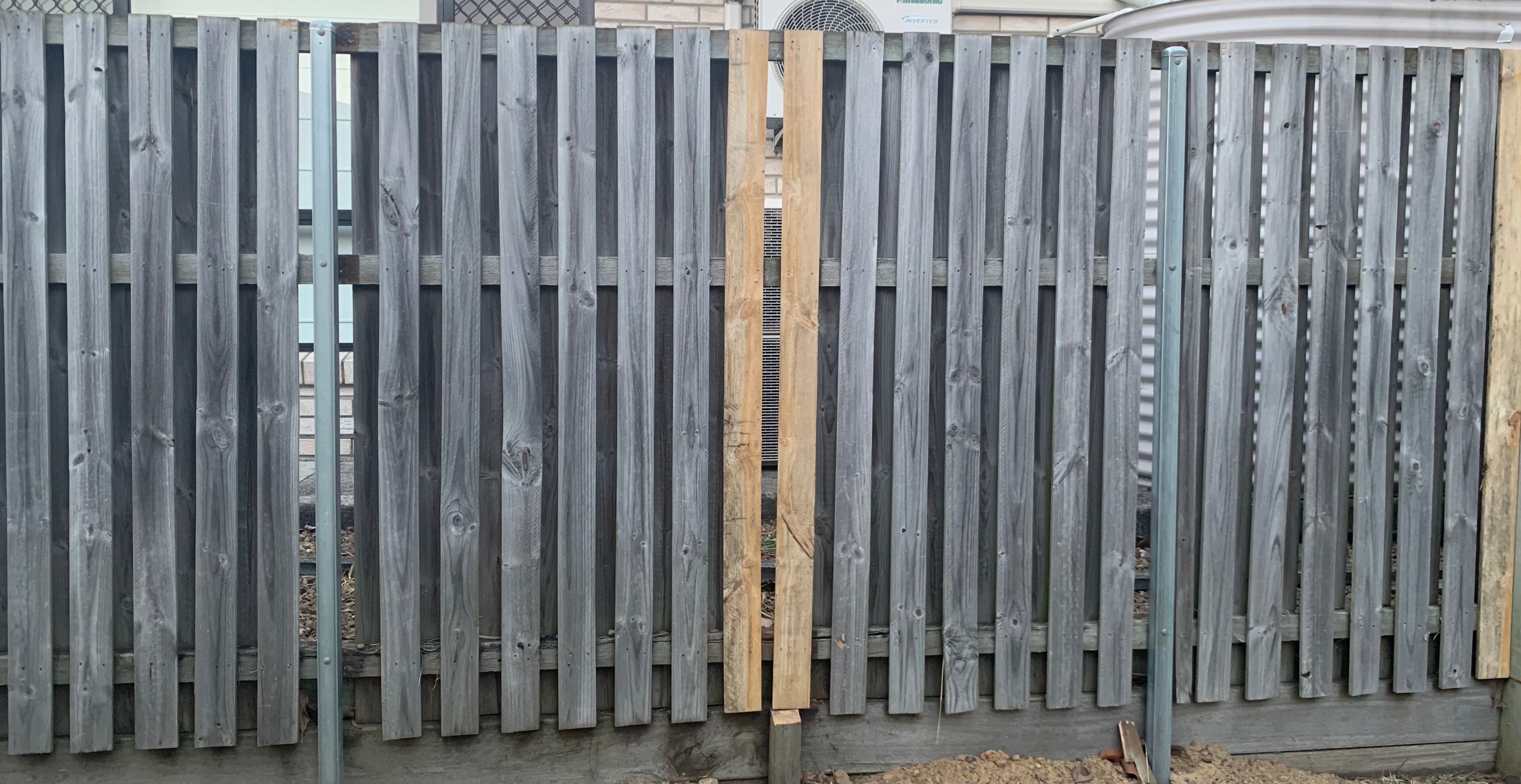 How to close gaps in paling fence? Bunnings community
