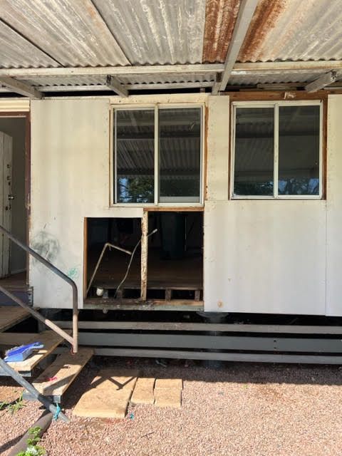 old kitchen back wall