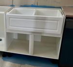 Farmhouse sink installation