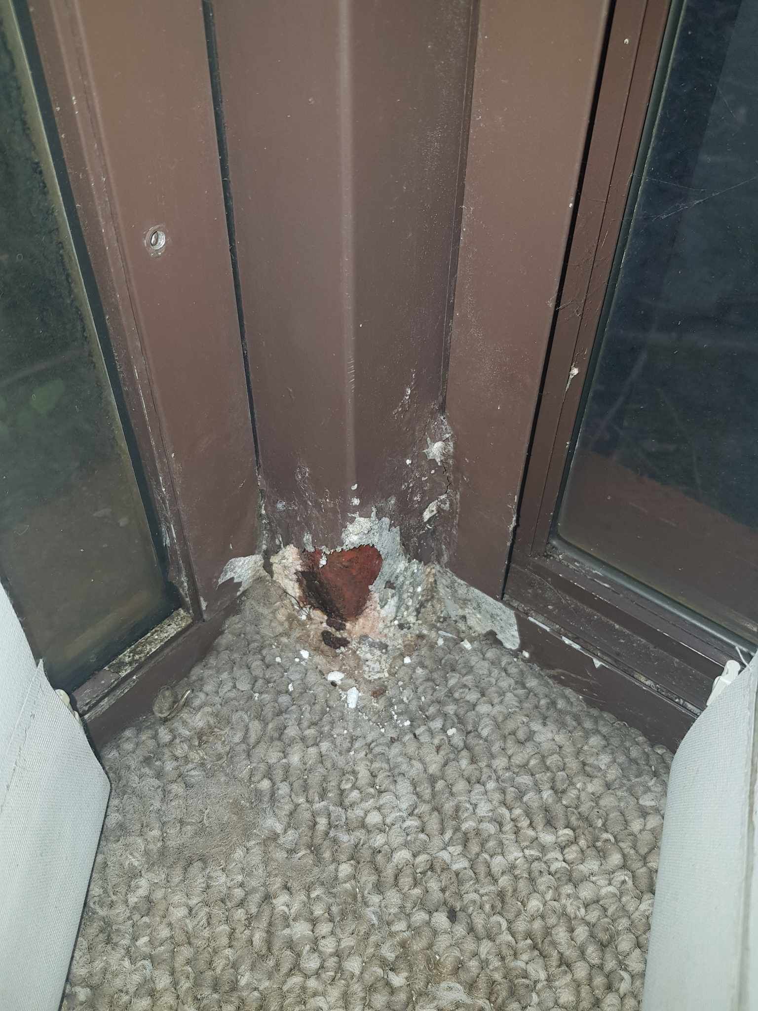 How do I fix a rusted door frame next to... Bunnings community