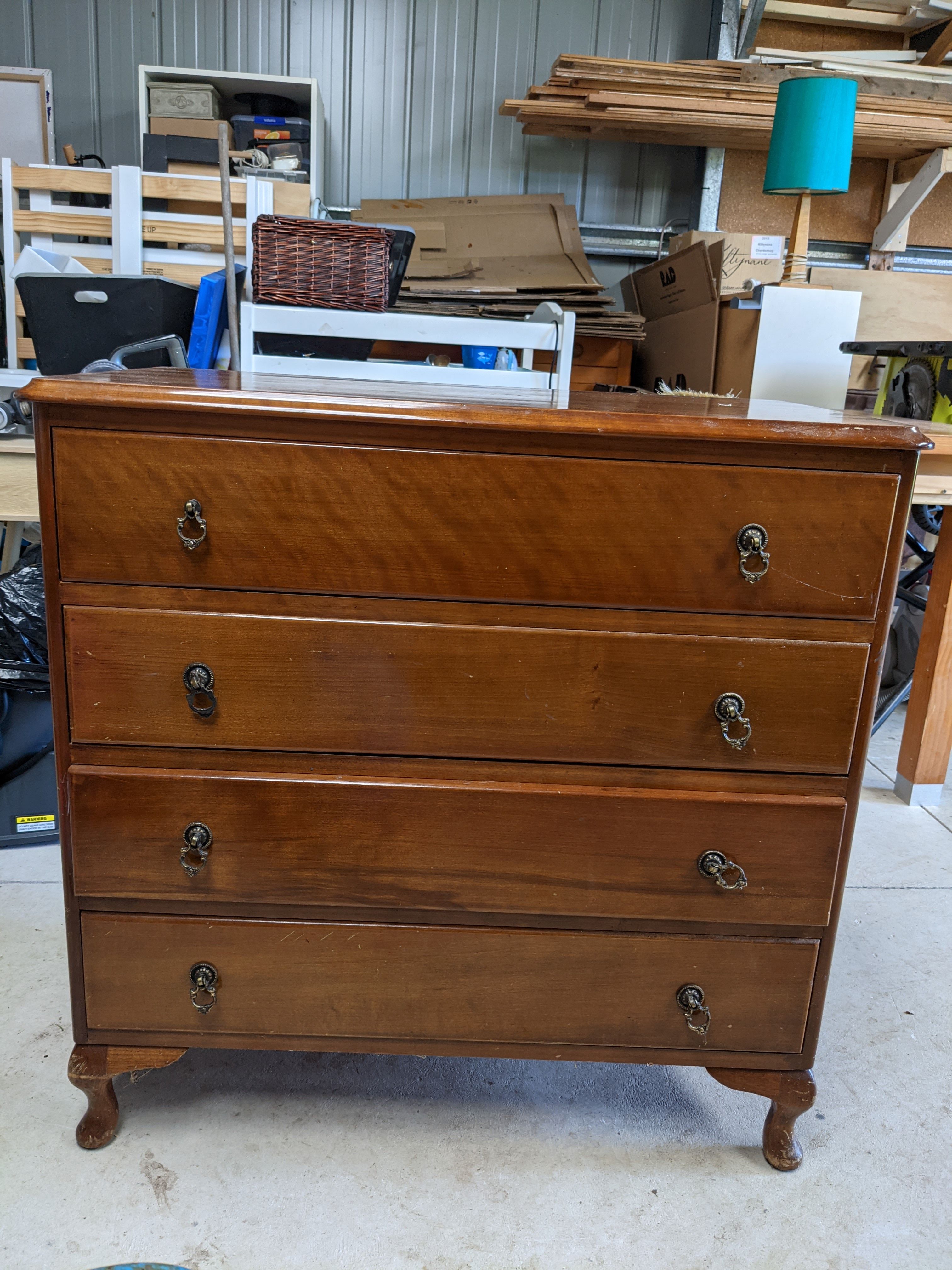 Upcycled Grandma's chest of drawers Bunnings community