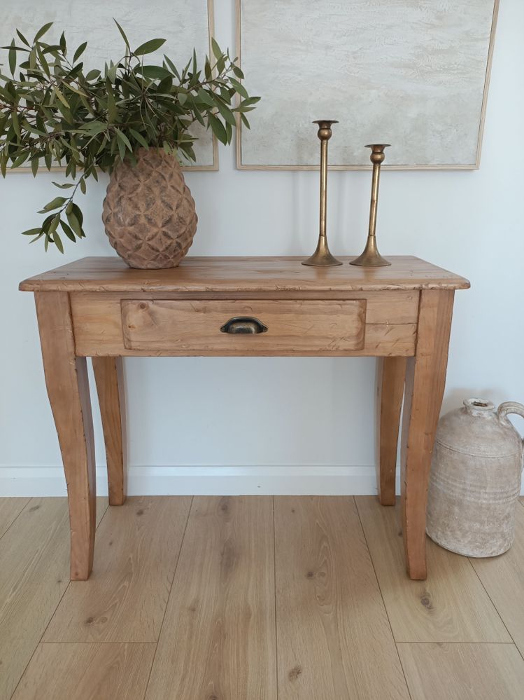 Distressed console table