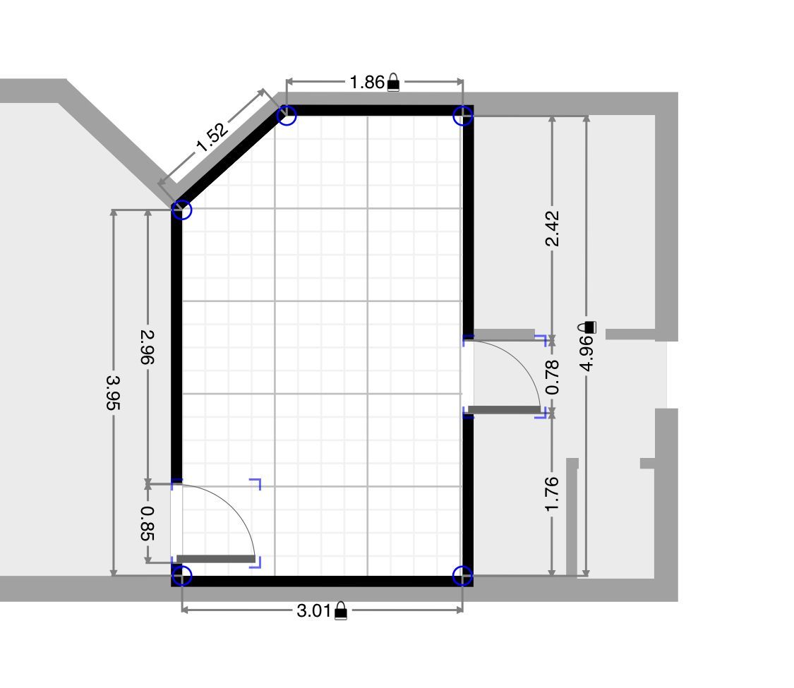 Floorplan with measurements