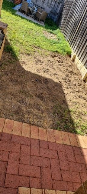 The weeded area is the proposed site for the 3m x 1.5m shed in my backyard. There is 900mm distance from the house wall.
