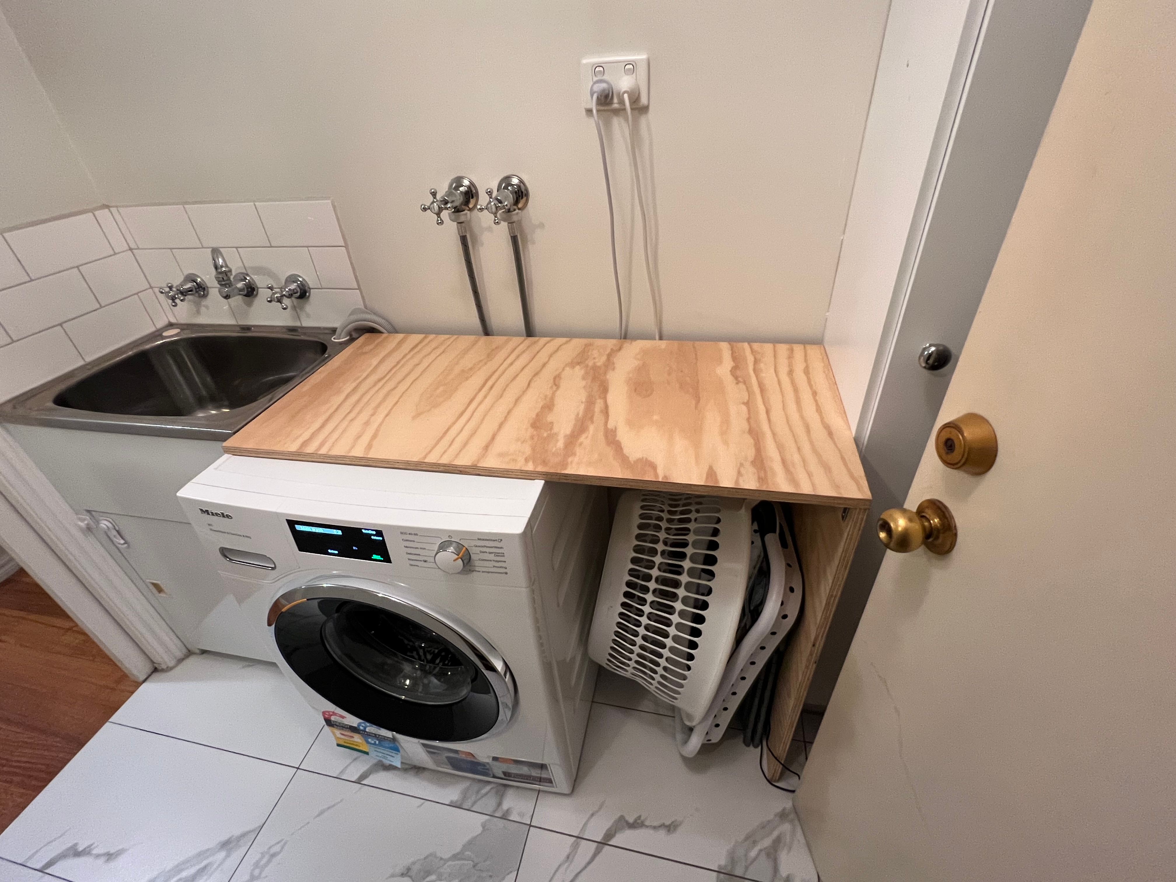 How to add laundry benchtop in a rental? Bunnings community
