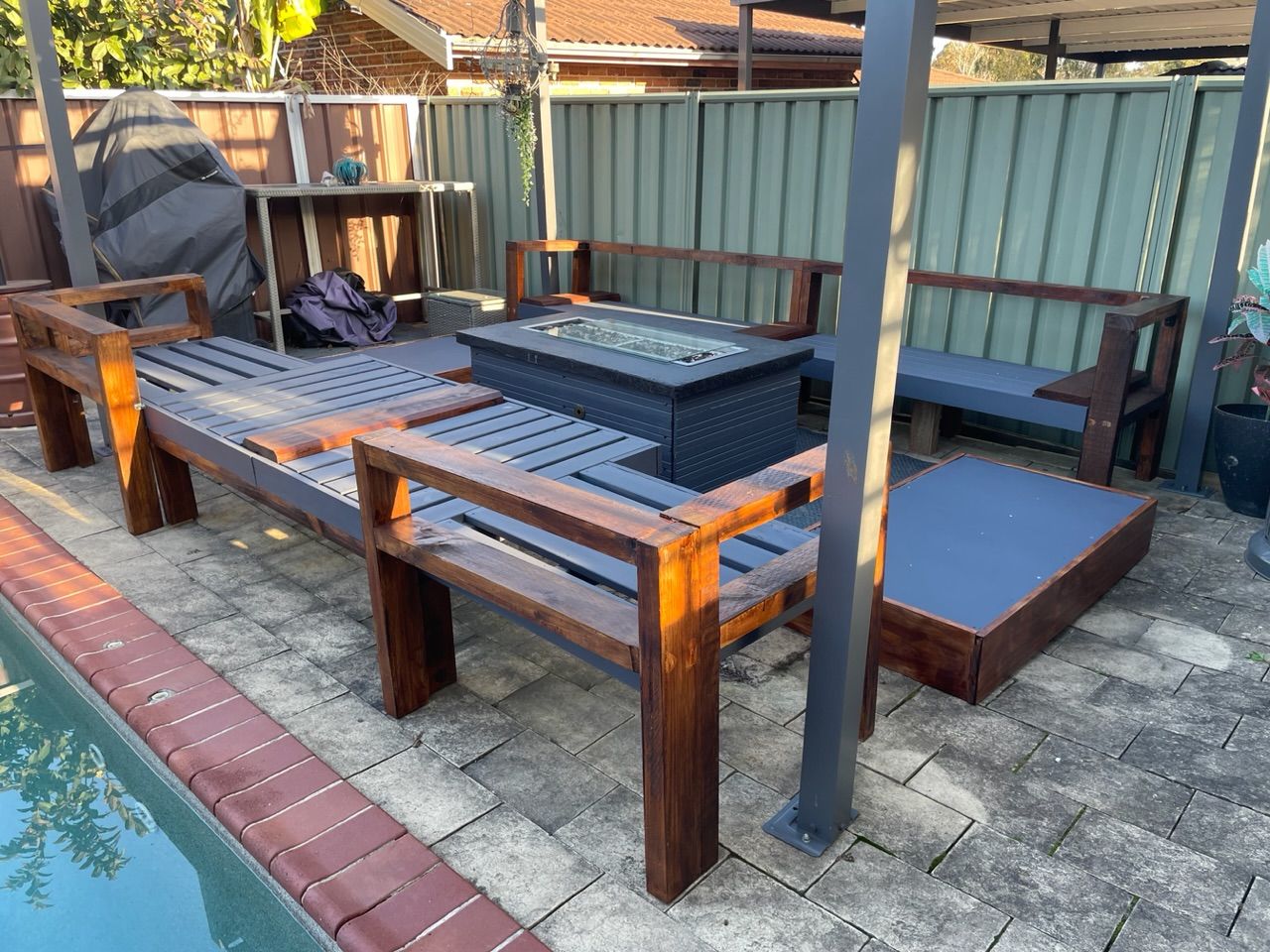 Outdoor gas fire pit table Bunnings community