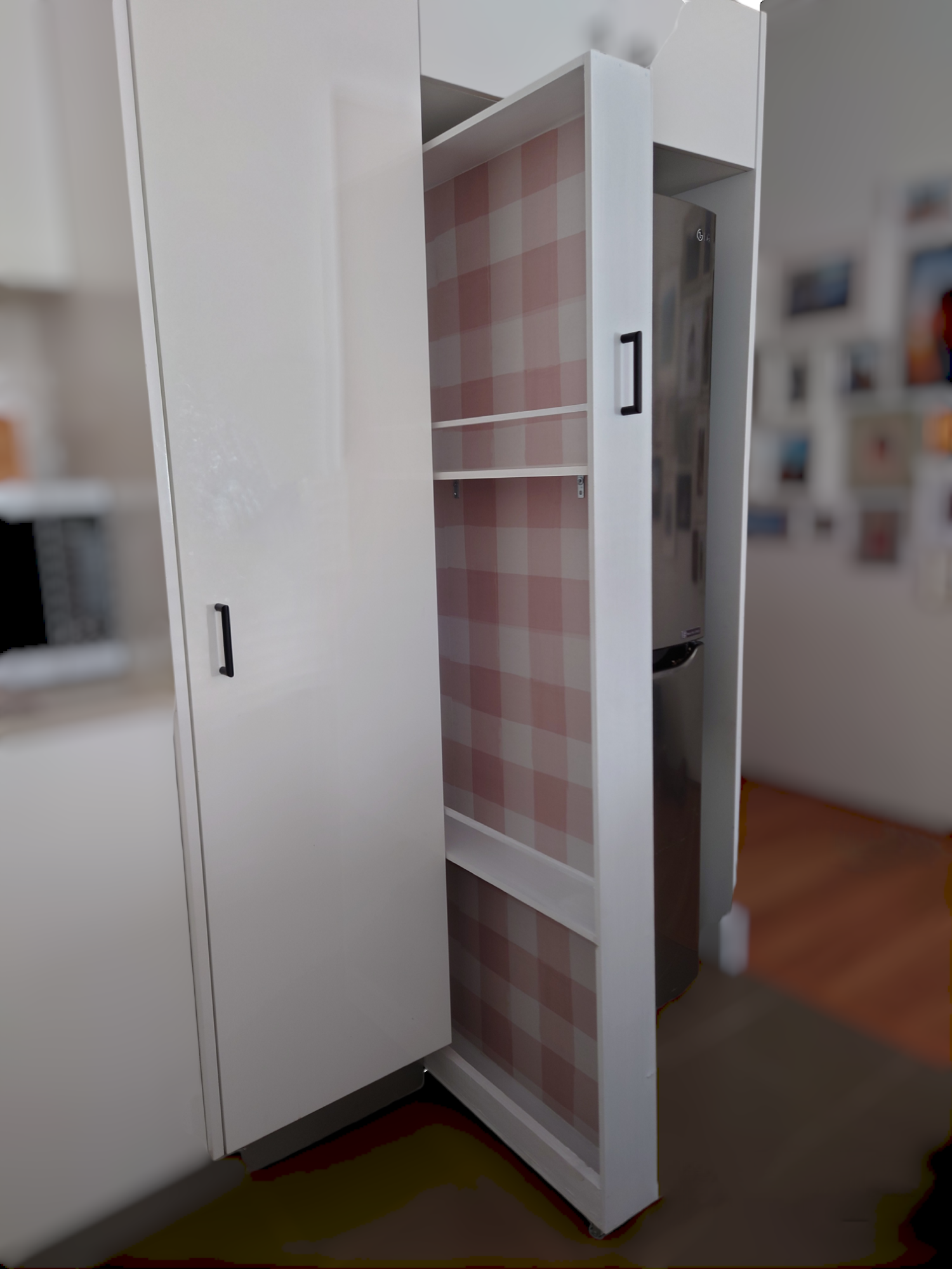 DIY Rolling pantry to the kitchen Bunnings community