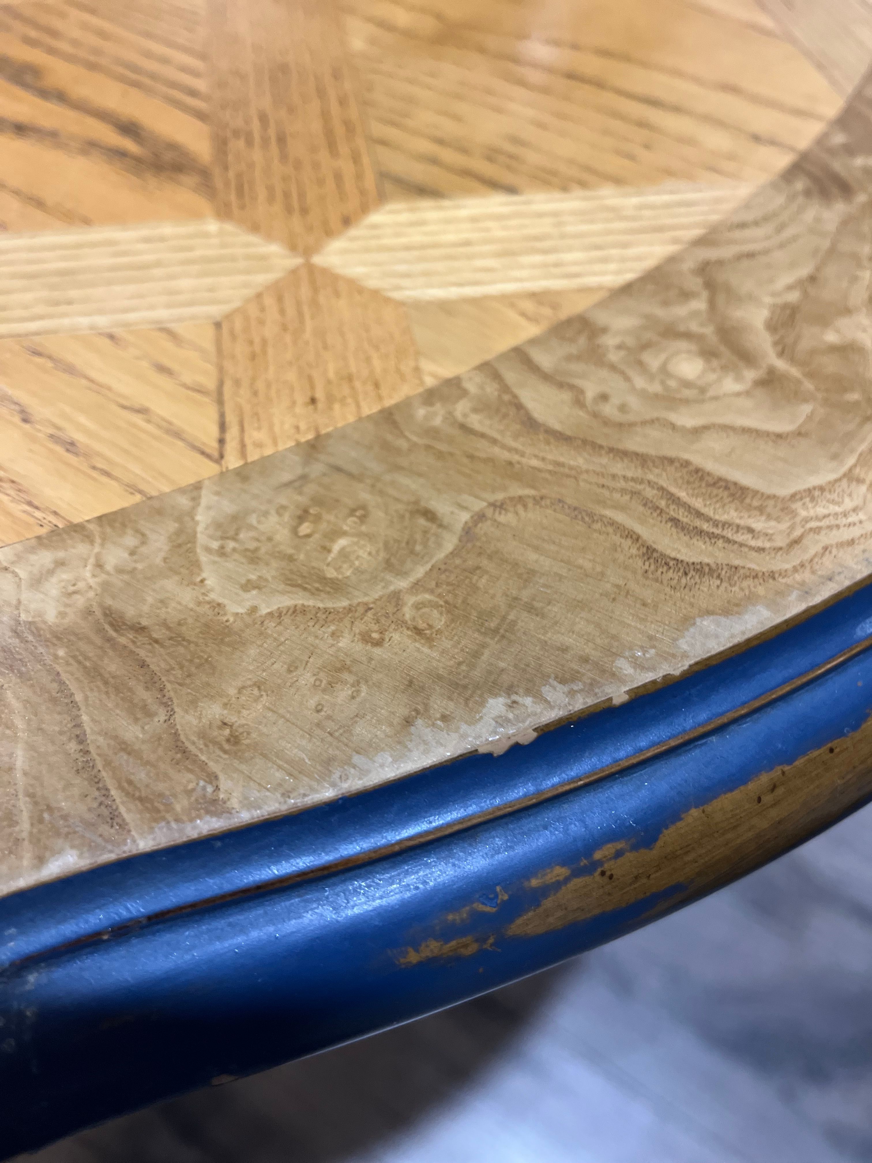 Solved Best way to repaint table that has a her... Bunnings