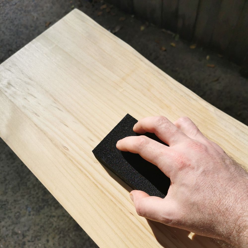 5.1 Lightly sanding varnish.jpg