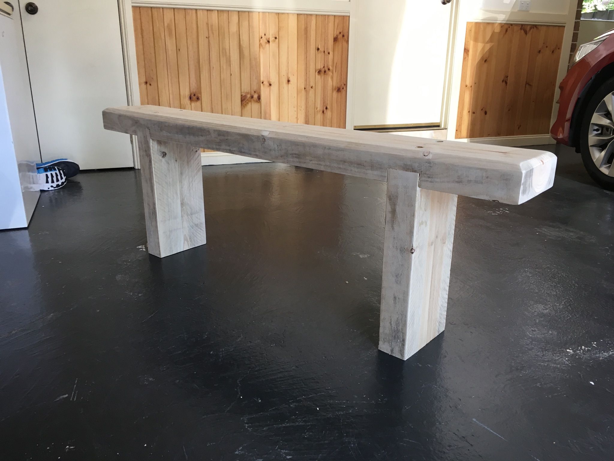 Simple outdoor bench Bunnings community