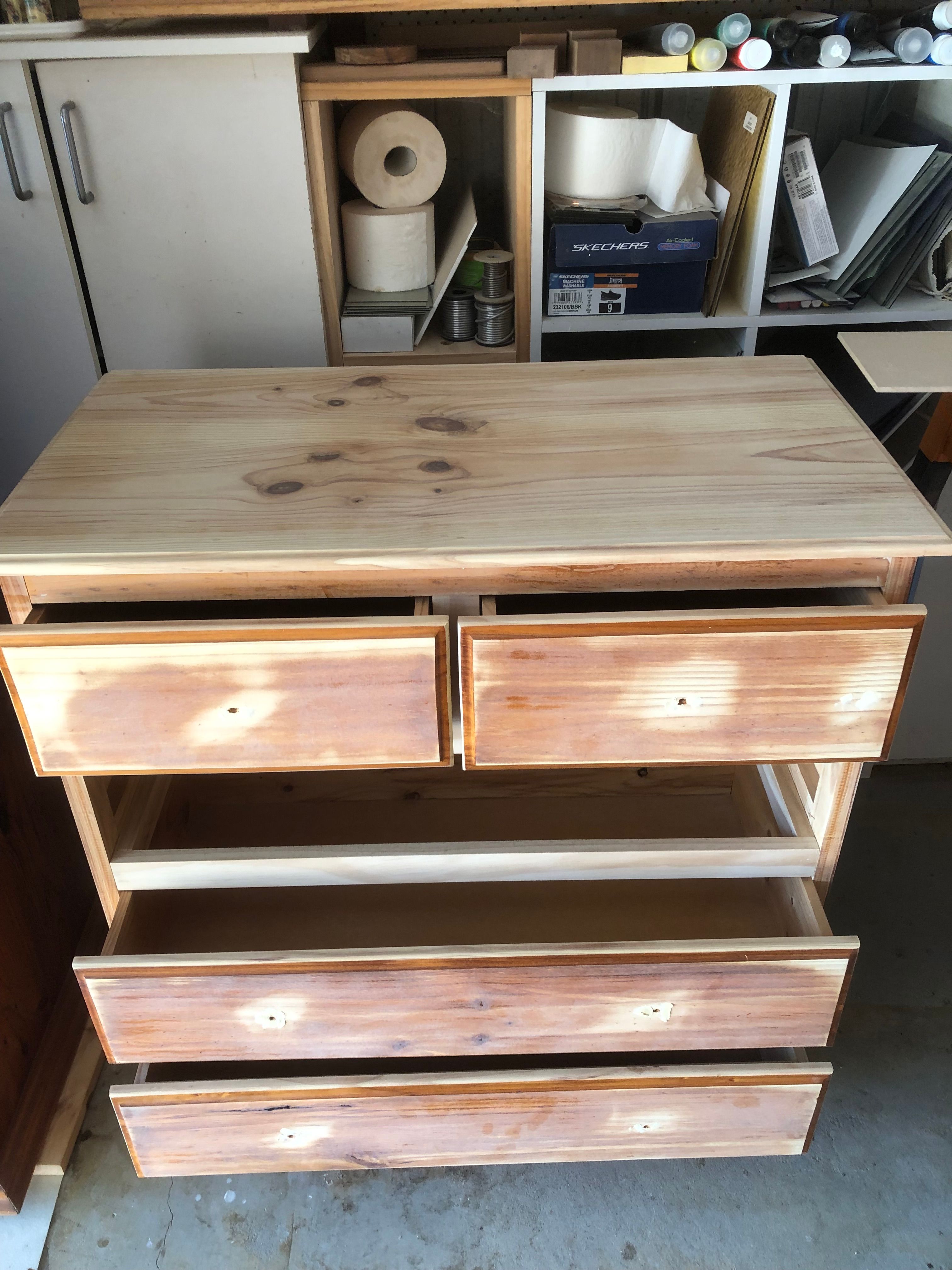 Upcycled chest of drawers Bunnings community