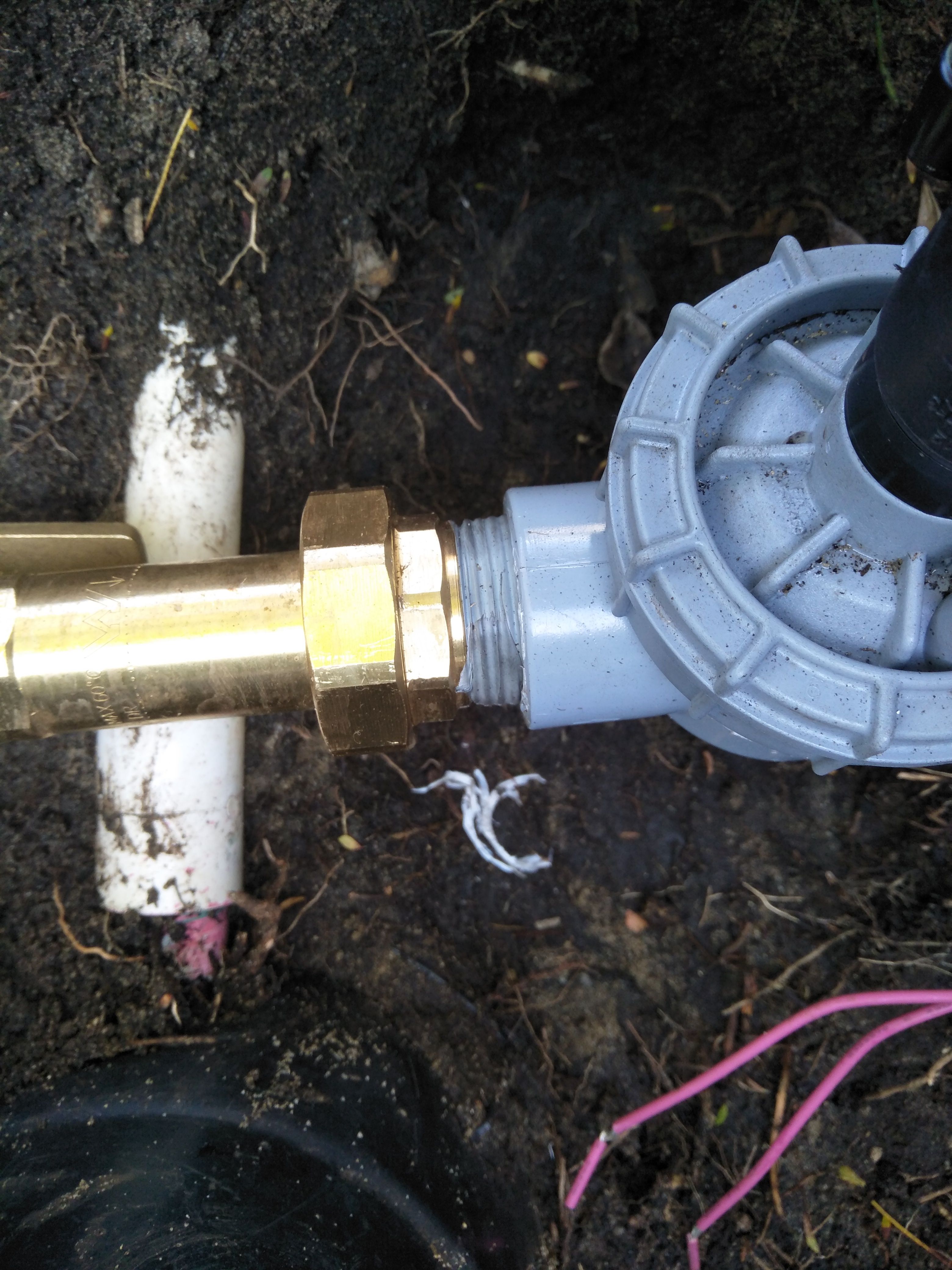 How to connect brass male connection to Bunnings community