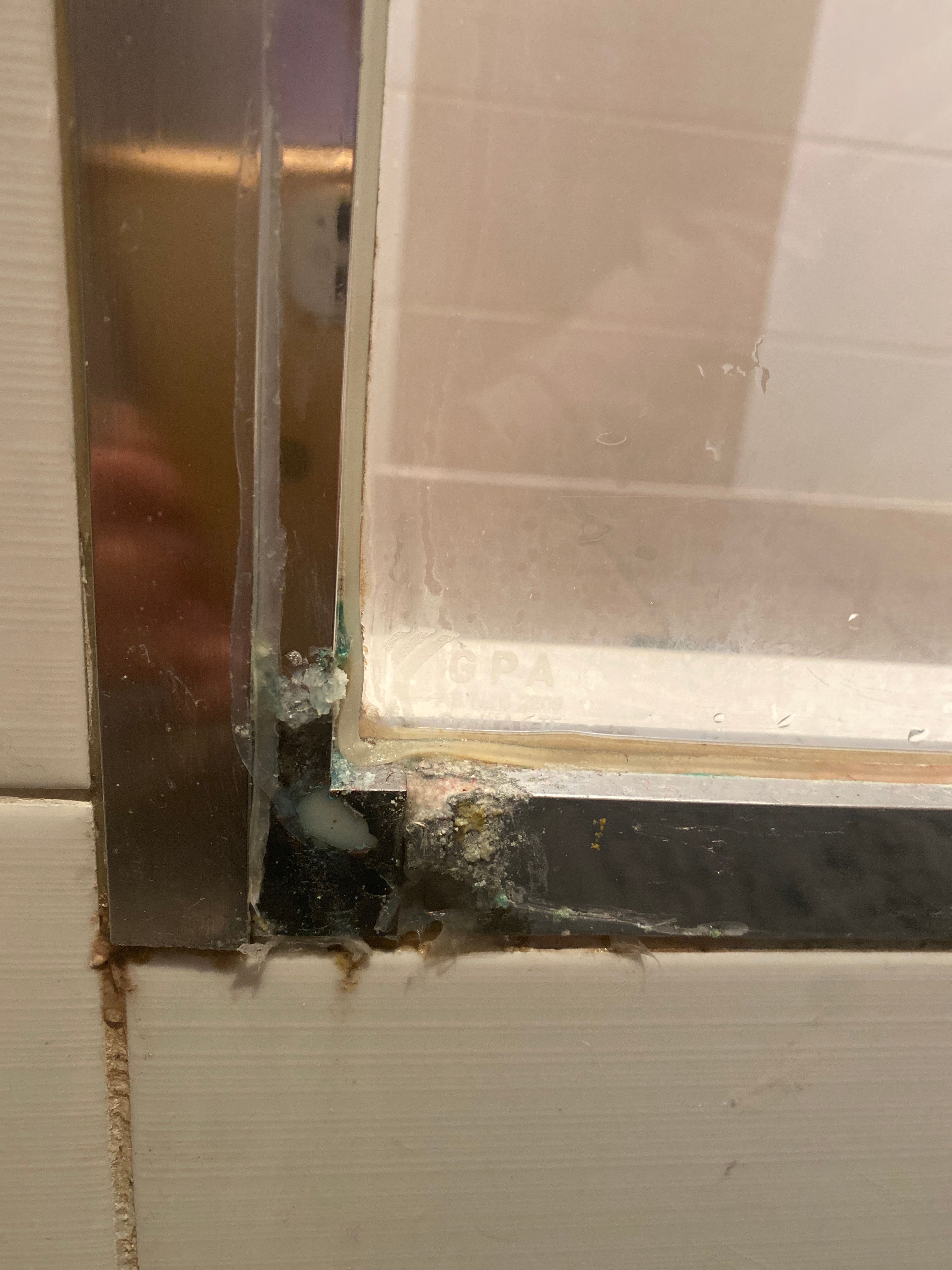 How to fix corroded shower frame? Bunnings community