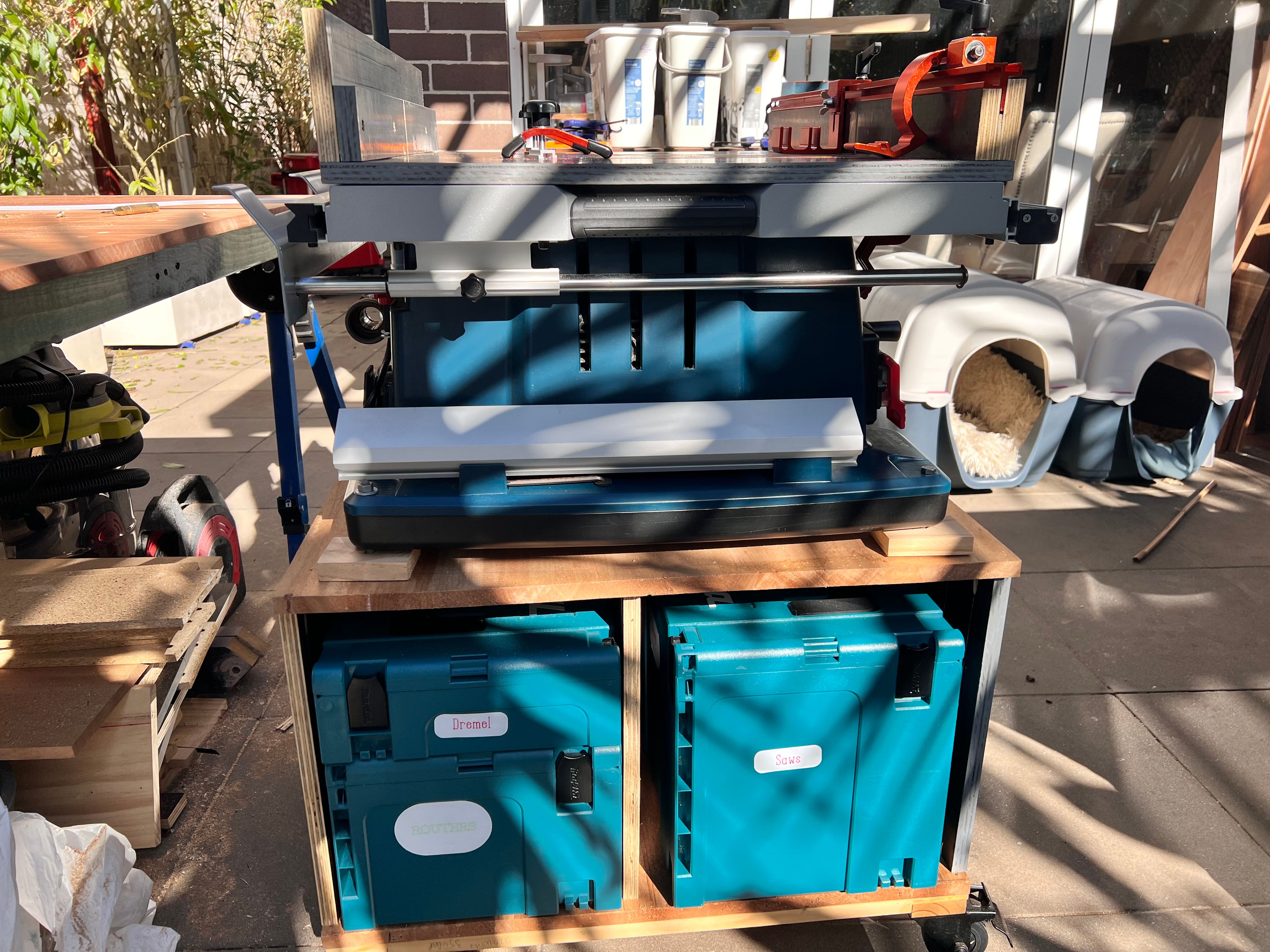 Table saw tool trolley and crosscut sled Bunnings community