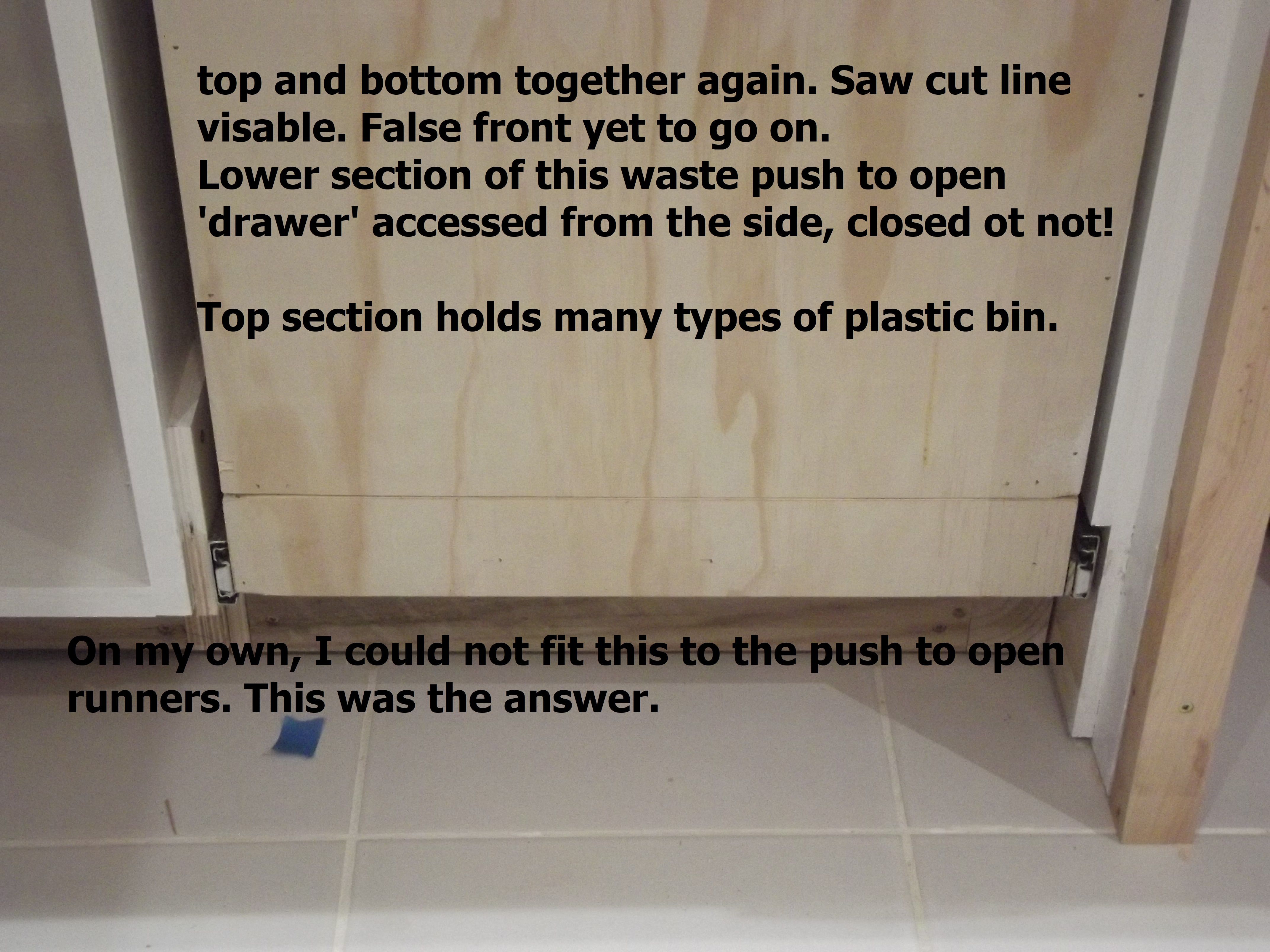 How to fit a huge drawer Bunnings community