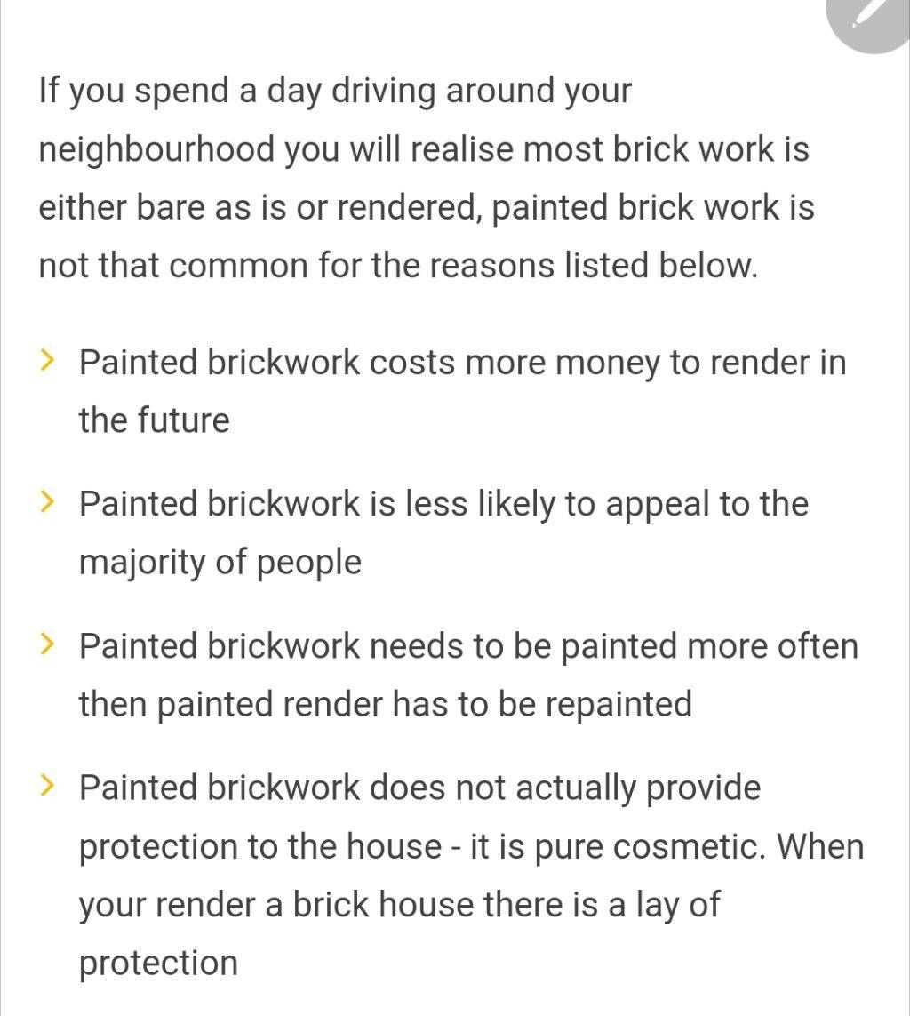 Limewash, paint or render the brick hous... Bunnings community