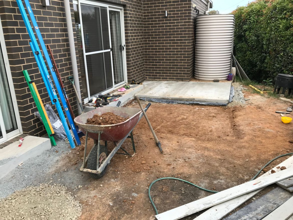 I cleaned up most of the concrete spattering.