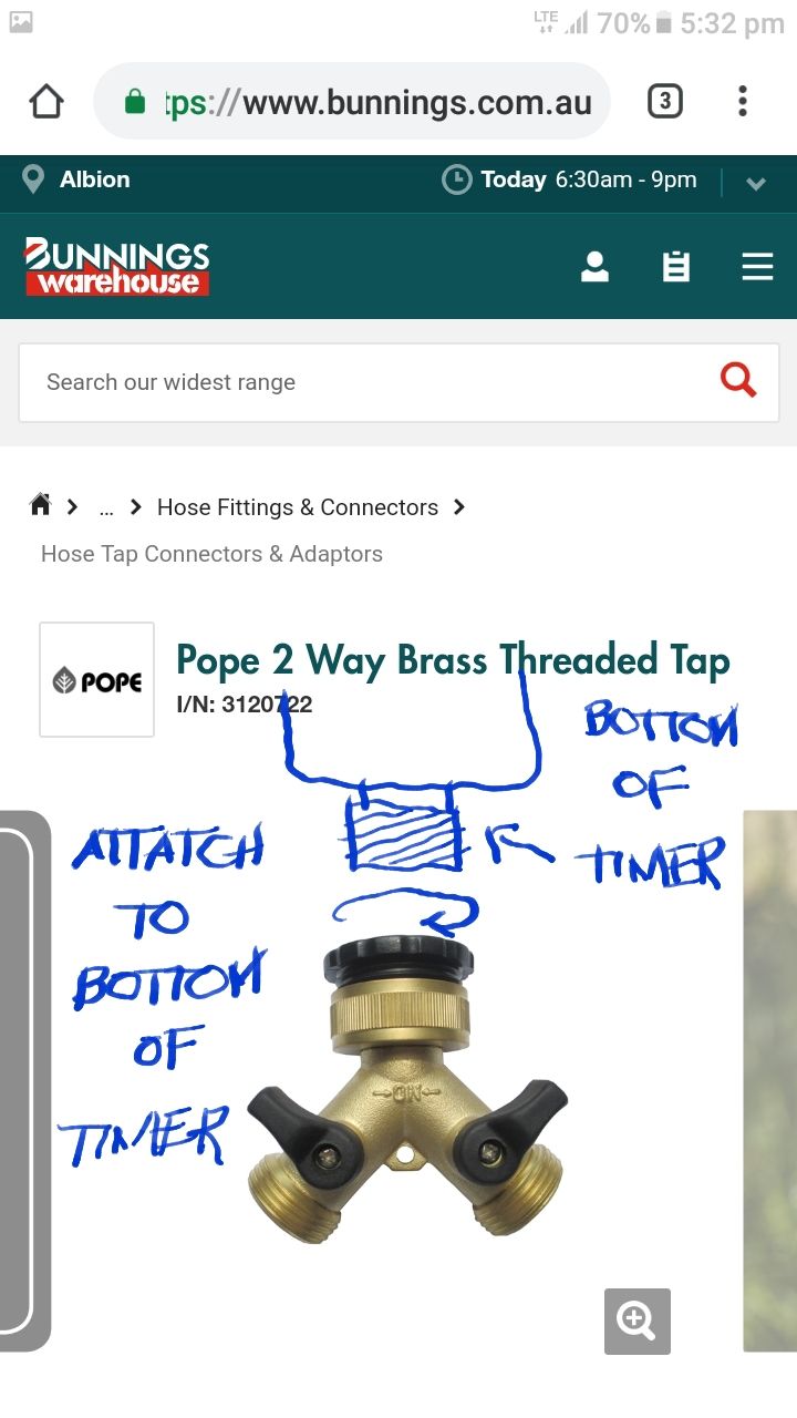 Solved Tap connector please Bunnings community