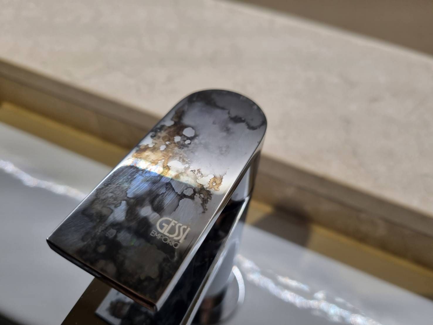 How to remove chemical stain from chrome... Bunnings community