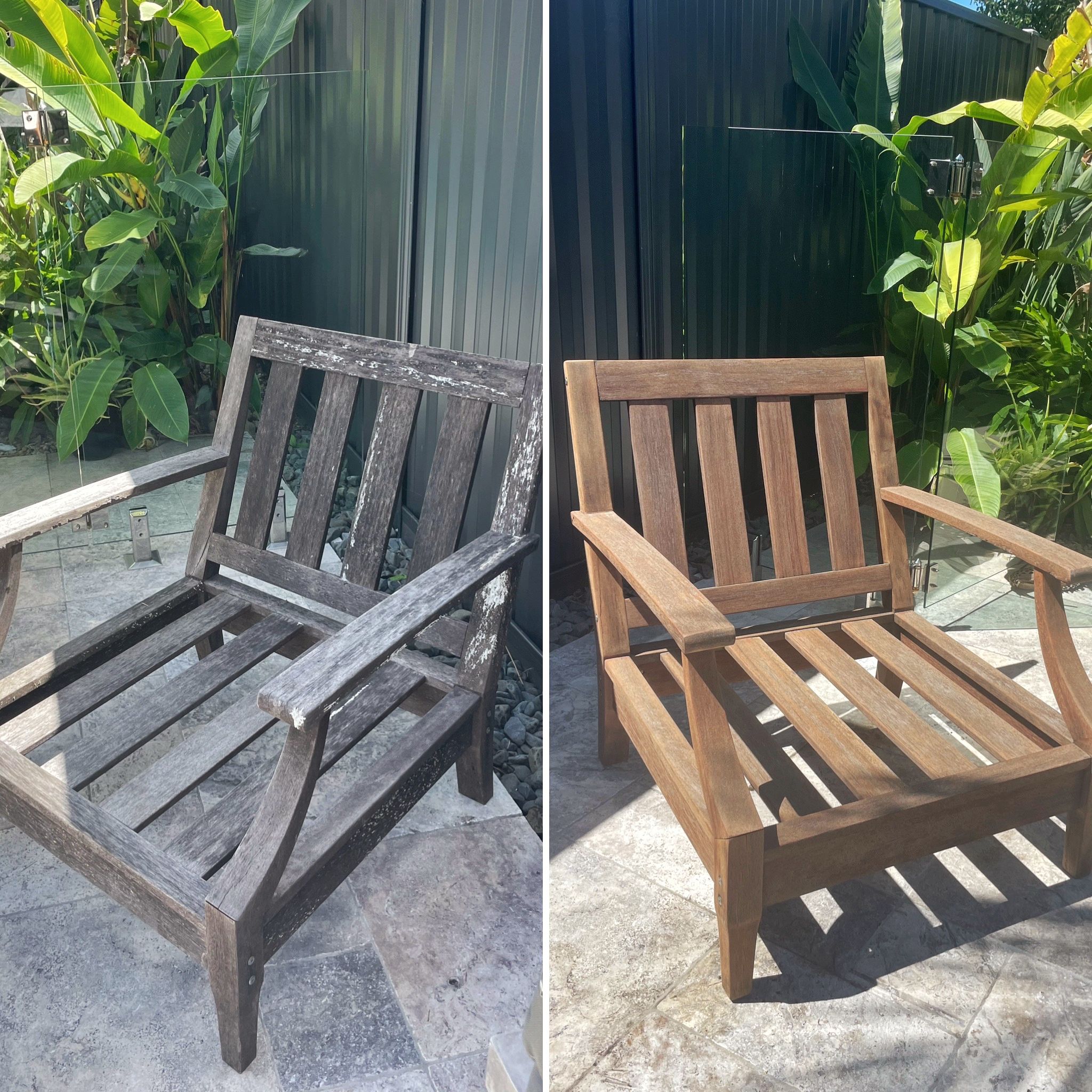 Weathered outdoor furniture revived Bunnings community