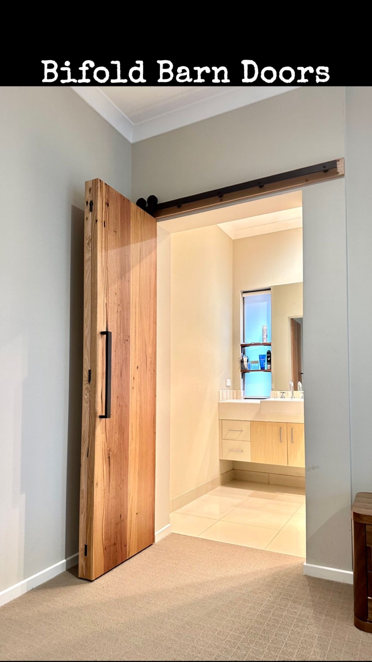 Hardwood bifold barn doors Bunnings community