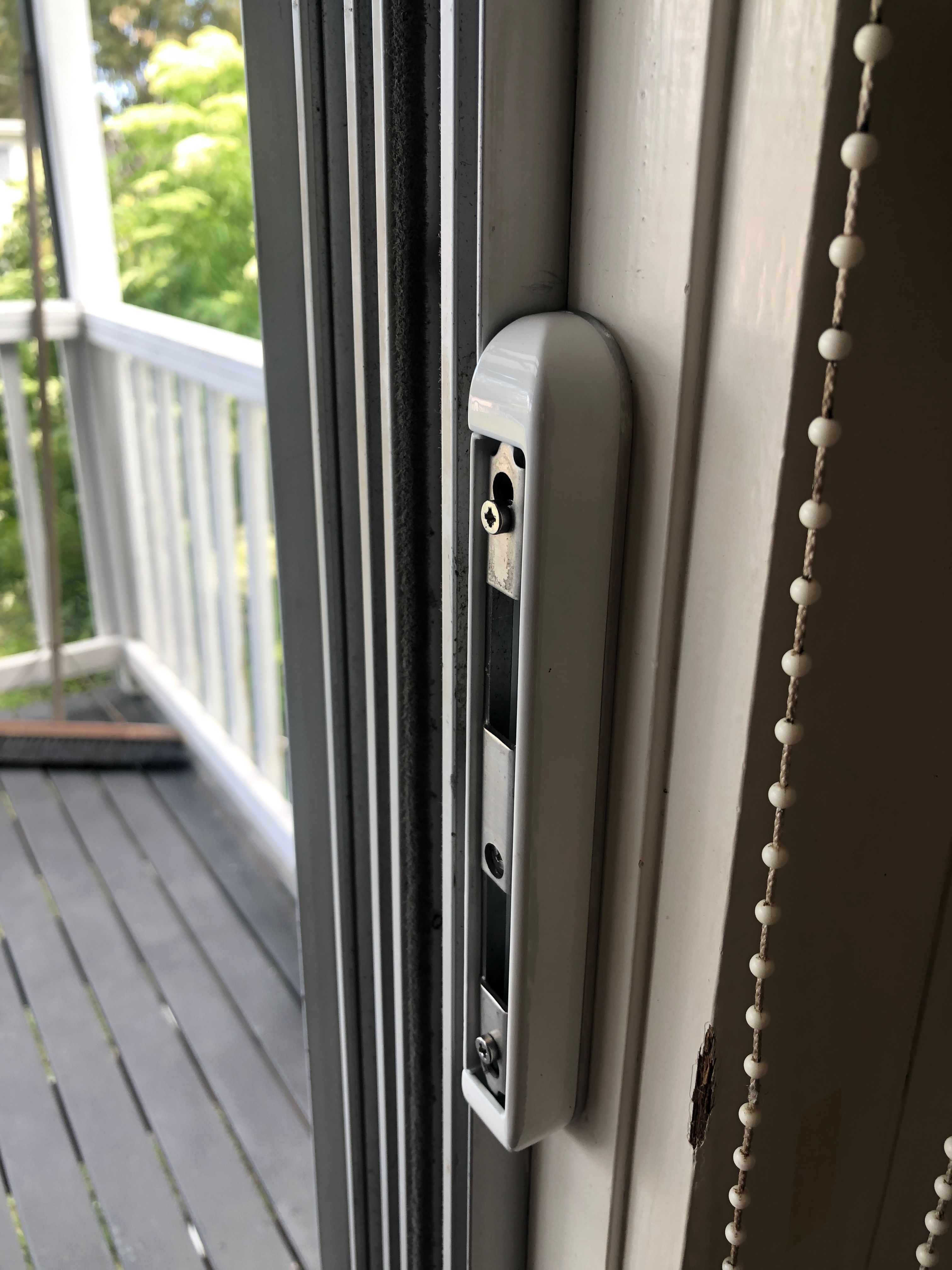 How to replace sliding patio door handle... Bunnings community