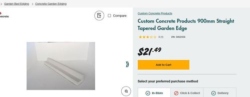 Custom Concrete Products 900mm Straight Tapered Garden Edge.JPG