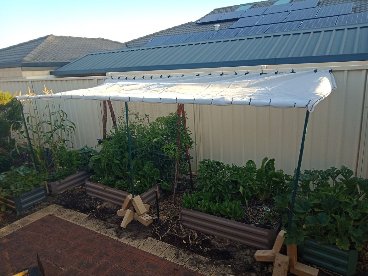 Shadecloth temporary structure