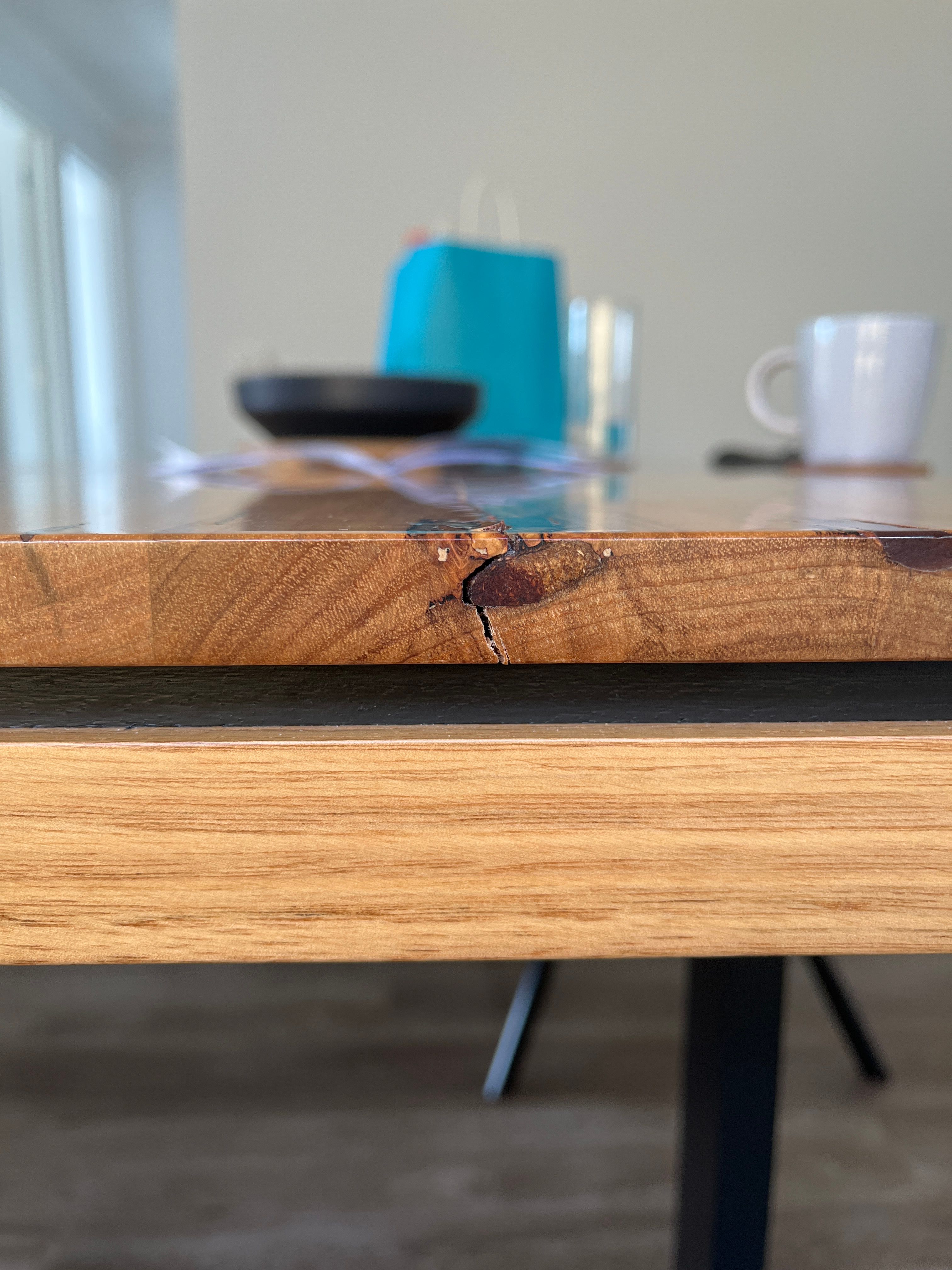 How to fix crack in my wooden table with... Bunnings community