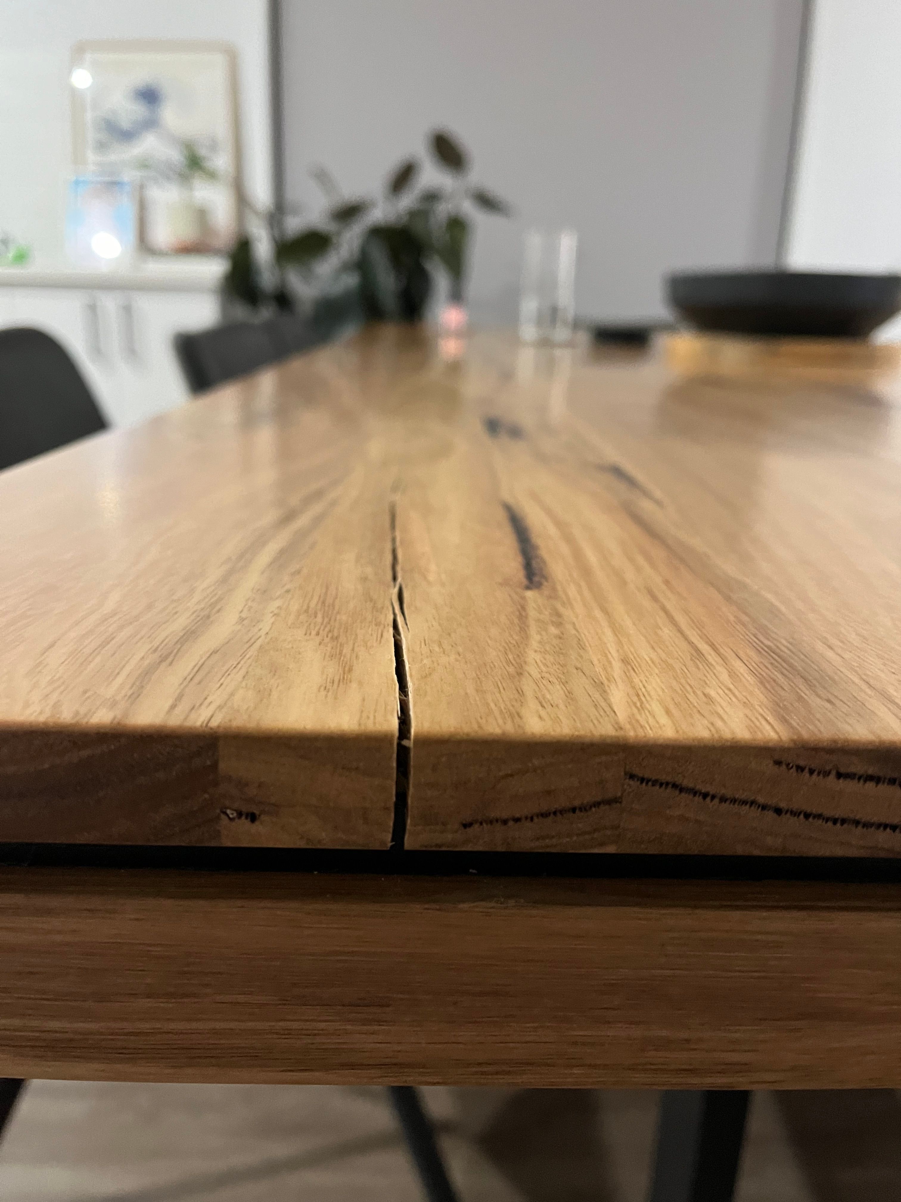 How to fix crack in my wooden table with... Bunnings community