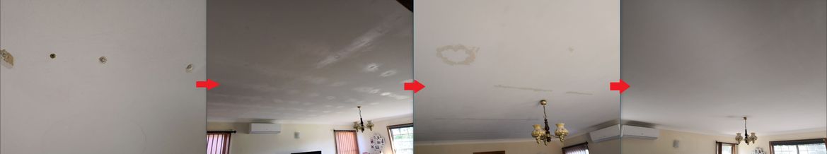 Water damaged ceiling