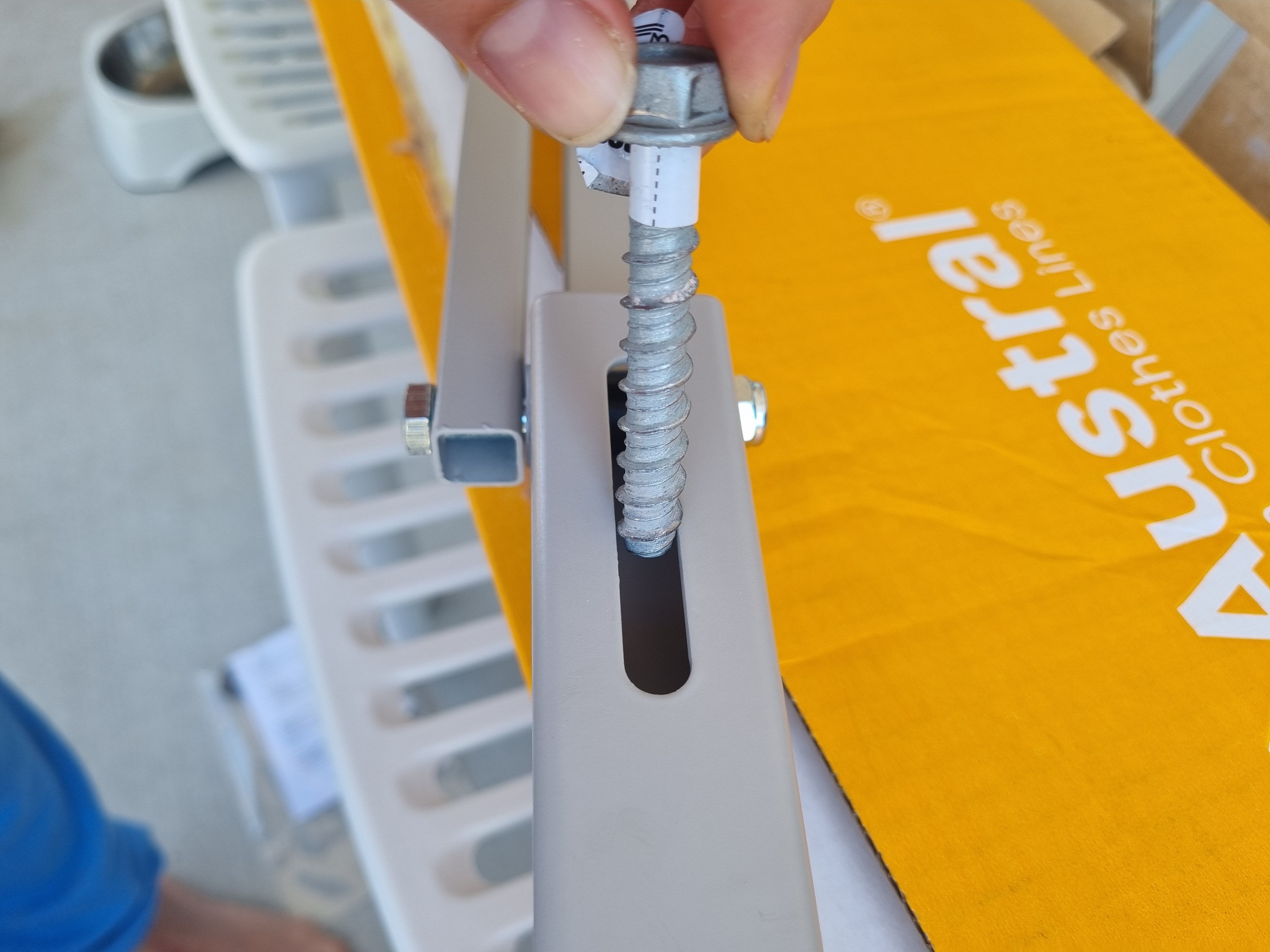 How to mount a clothesline into brick? Bunnings community