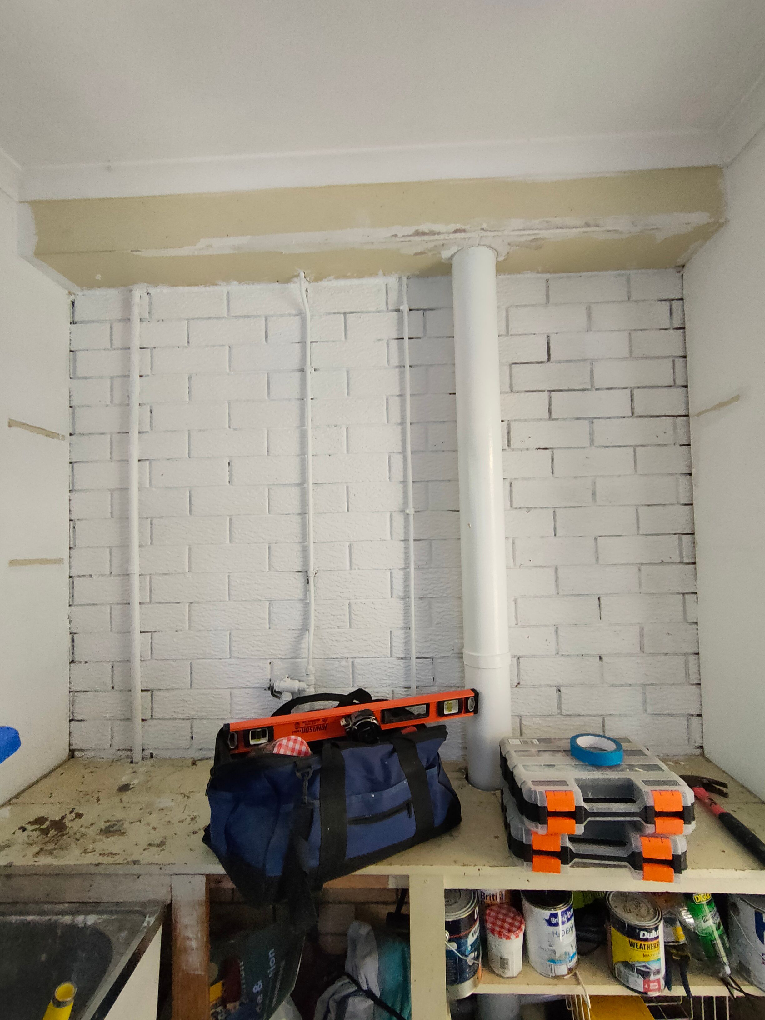 How to mount a hutch on a brick wall? Bunnings community