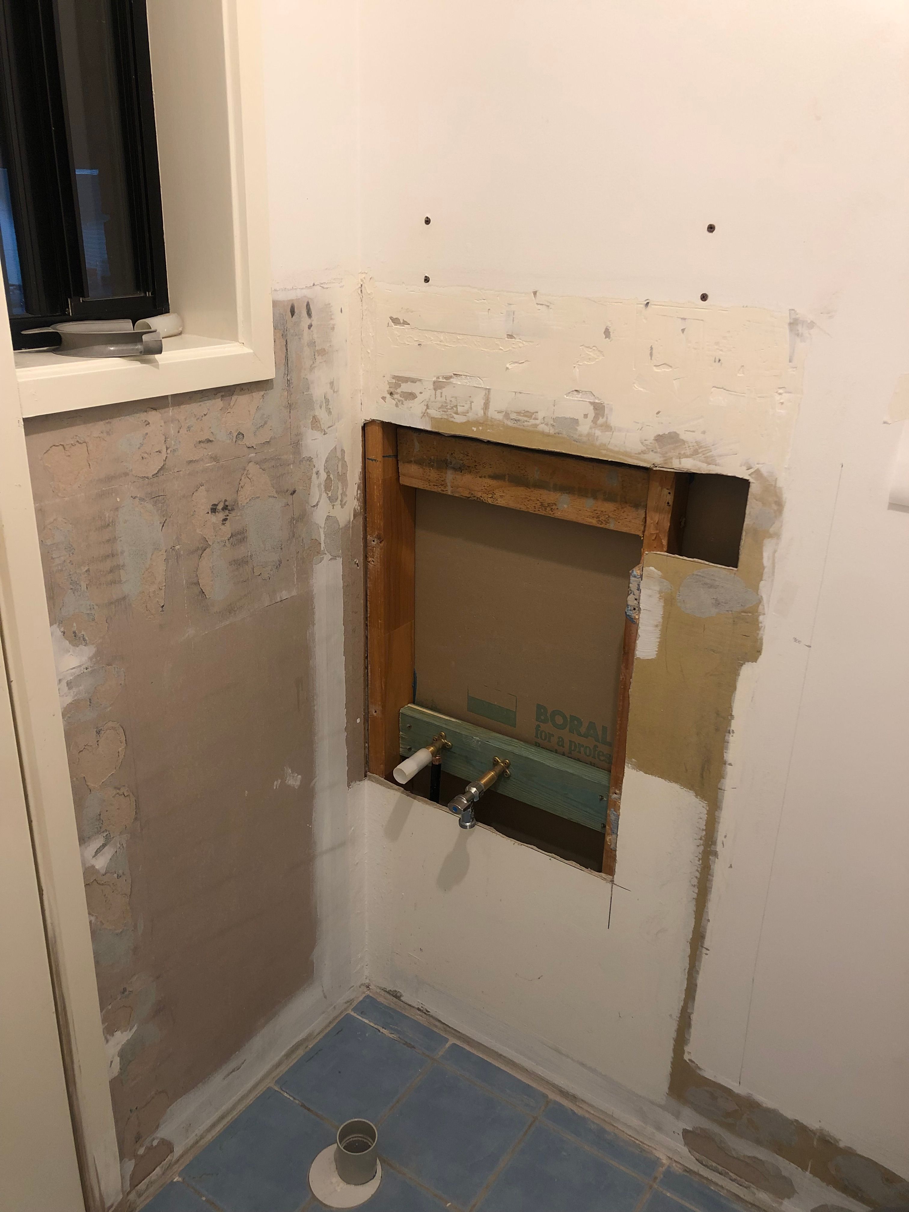 How to patch laundry wall and prep for t... Bunnings community