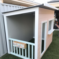 Cubby house with picket fence and planter box